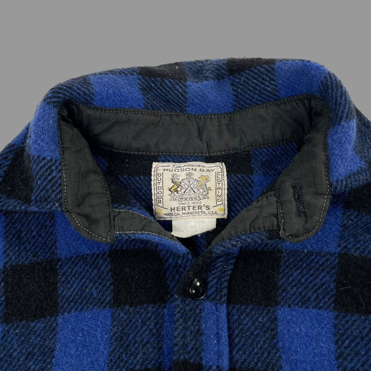 Hudsons Bay × Vintage Vintage Hudson Bay wool flannel shirt Size US L / EU 52-54 / 3 - 5 Thumbnail