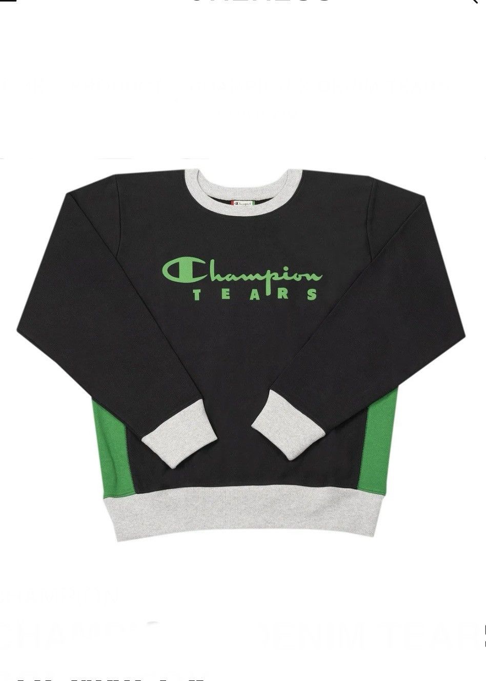 DENIM TEARS Denim Tears Champion Logo Crewneck Size US L / EU 52-54 / 3 - 1 Thumbnail