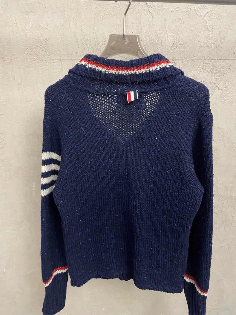Thom Browne Thom browne Size 00 Tibetan blue striped lapel four-stripe Size US XXS / EU 40 - 4 Thumbnail