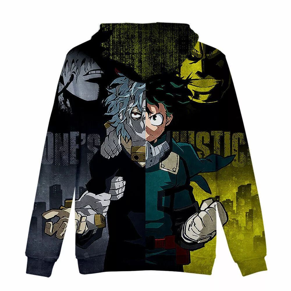 The Unbranded Brand 3D Anime Boku no My Hero Academia Hoodie Casual Sweater Size US M / EU 48-50 / 2 - 2 Thumbnail