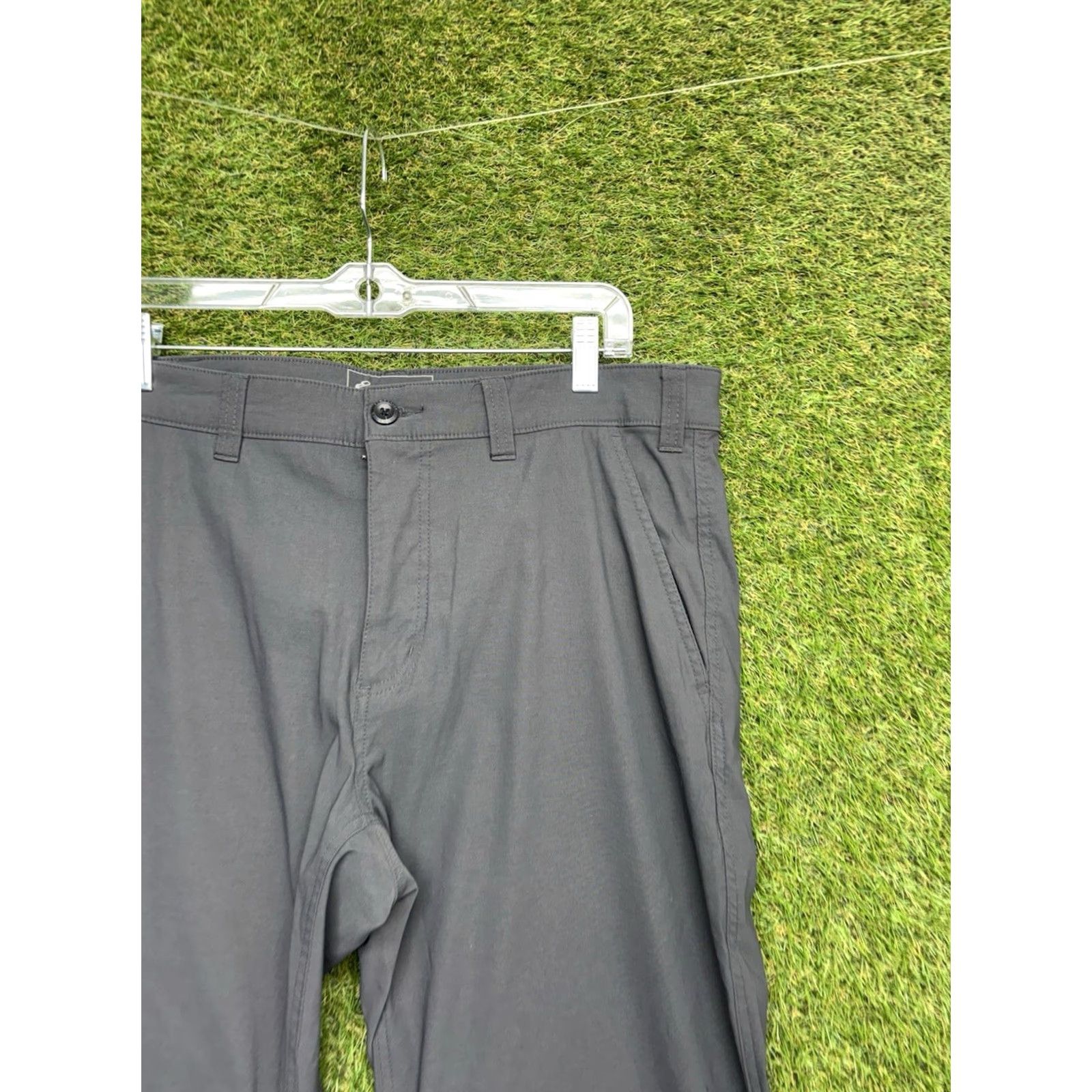 Eddie Bauer Eddie Bauer Travex Pants Mens 36x32 Chino Hiking Outdoor Casual Regular Gray Nylon Spandex 5-Pocket Straight Front Size US 36 / EU 52 - 5 Thumbnail