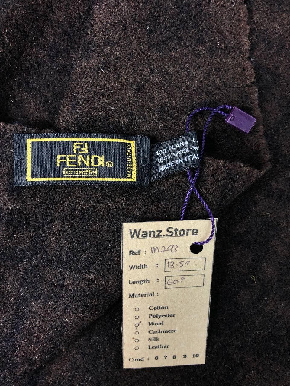 Vintage Vintage Fendi Scarf Muffler Neckwear M293 Size ONE SIZE - 10 Thumbnail