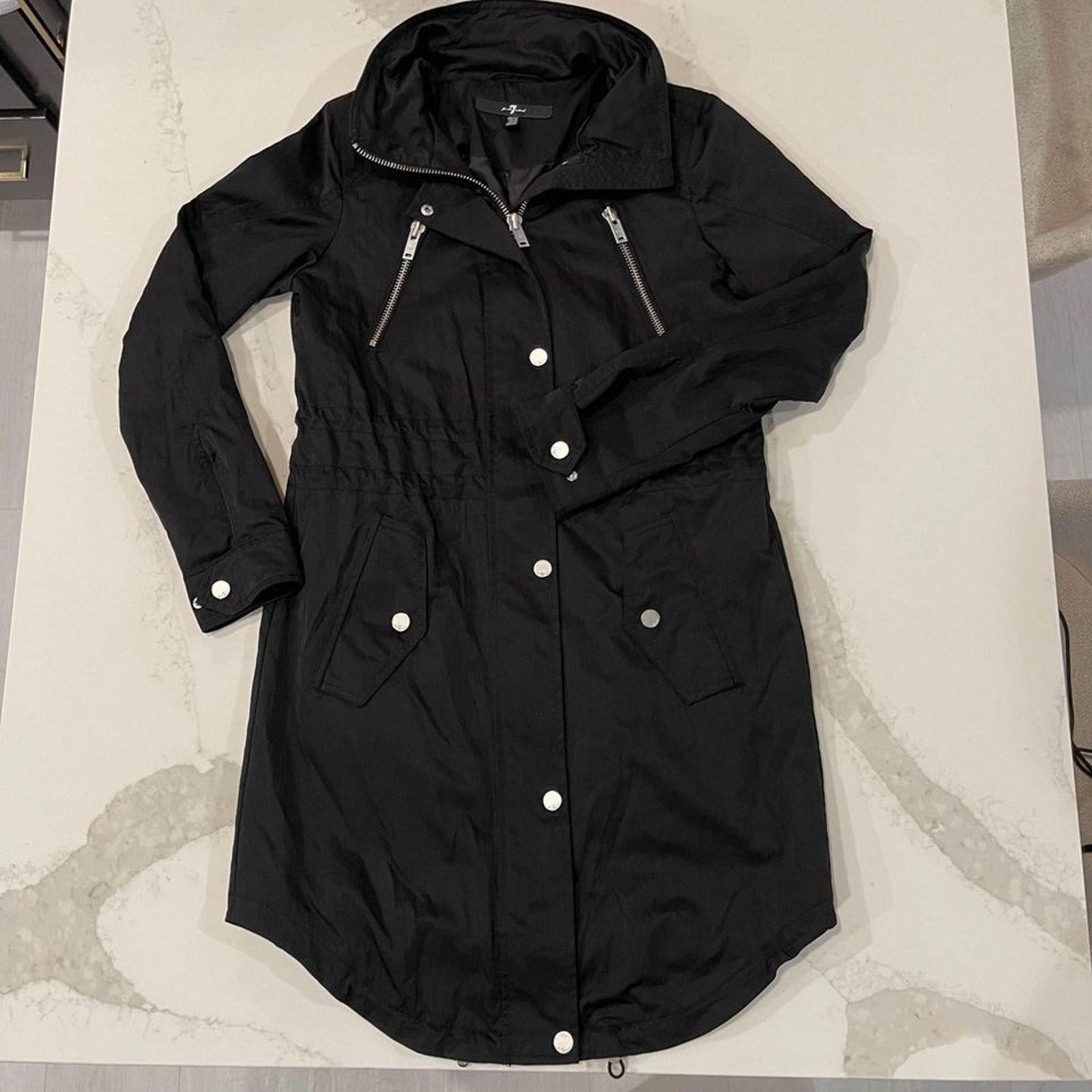 7 For All Mankind Womens XS Water Repellent Anorak Jacket