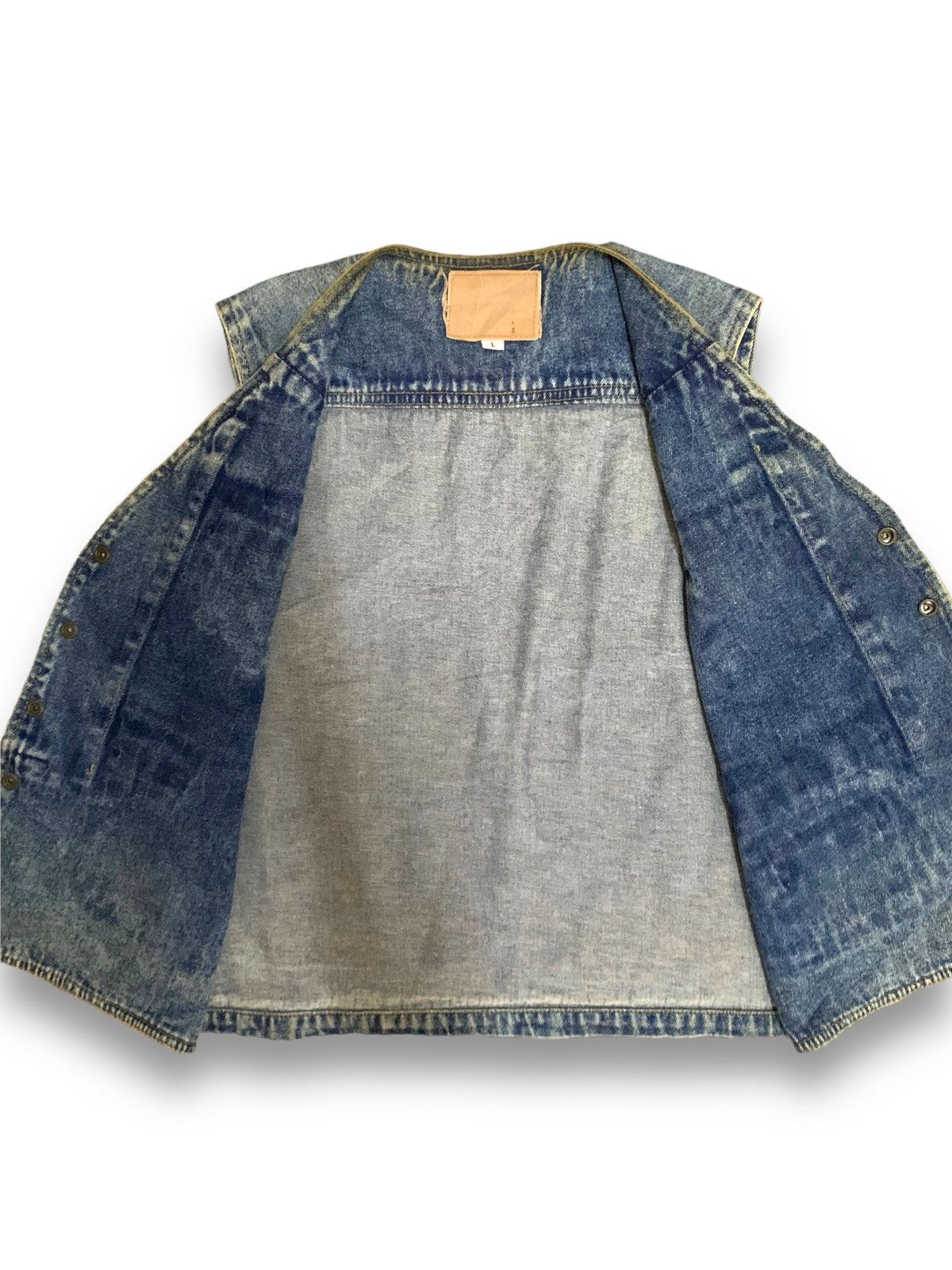 Hysteric Glamour Vintage Japanese Manx Tactical Biker/Trucker Denim Vest Size US M / EU 48-50 / 2 - 5 Thumbnail
