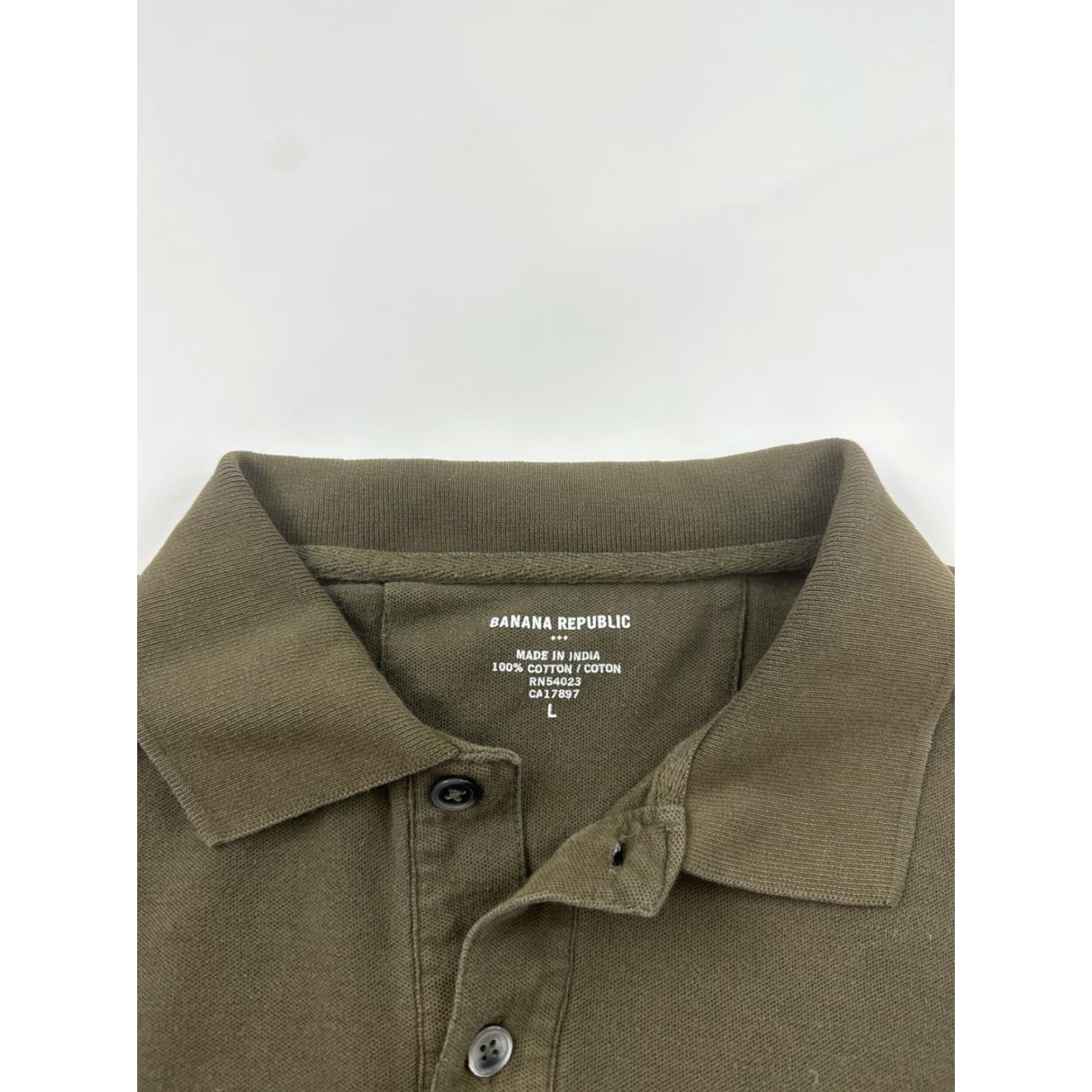Banana Republic Banana Republic Shirt Polo Men Brown Short Sleeve L Large Mens Size US L / EU 52-54 / 3 - 3 Thumbnail