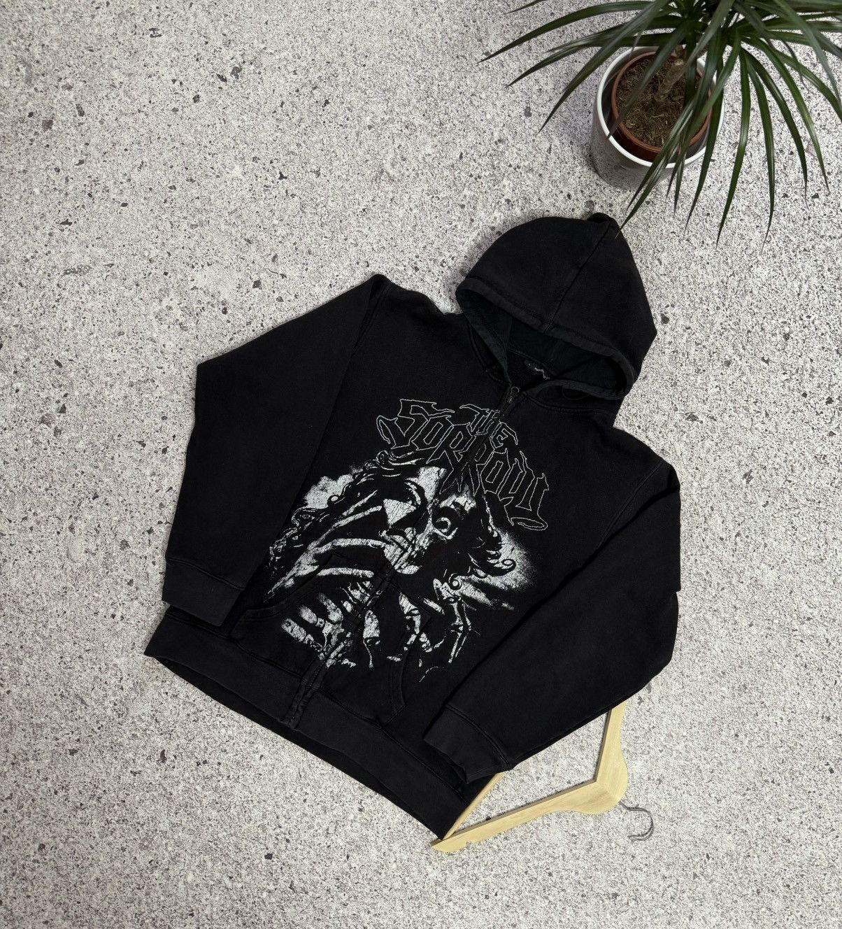 Band Tees × Vintage Vintage 1990’s The Sorrow Black Metal Rock Band Zip Hoodie Size US L / EU 52-54 / 3 - 1 Thumbnail