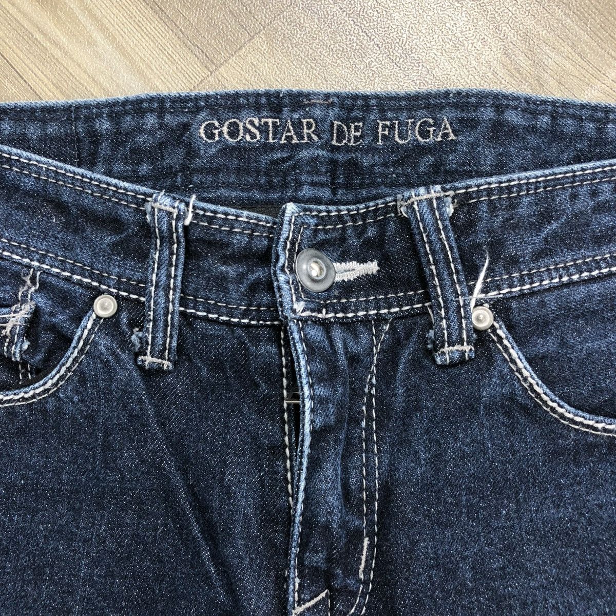 GOSTAR DE FUGA × If Six Was Nine × Le Grande Bleu (L.G.B.) 2000s Gostar De Fuga Lgb Goa Flared Jeans Size US 29 - 4 Thumbnail