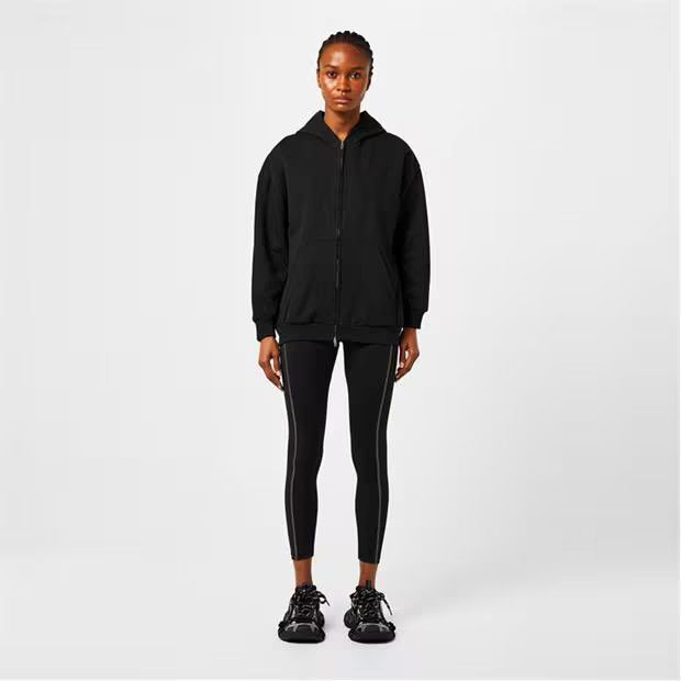 Balenciaga o1g2r1mq0924 Cotton Jersey Zip Up Hoodies in Washed Black Size S / US 4 / IT 40 - 6 Thumbnail