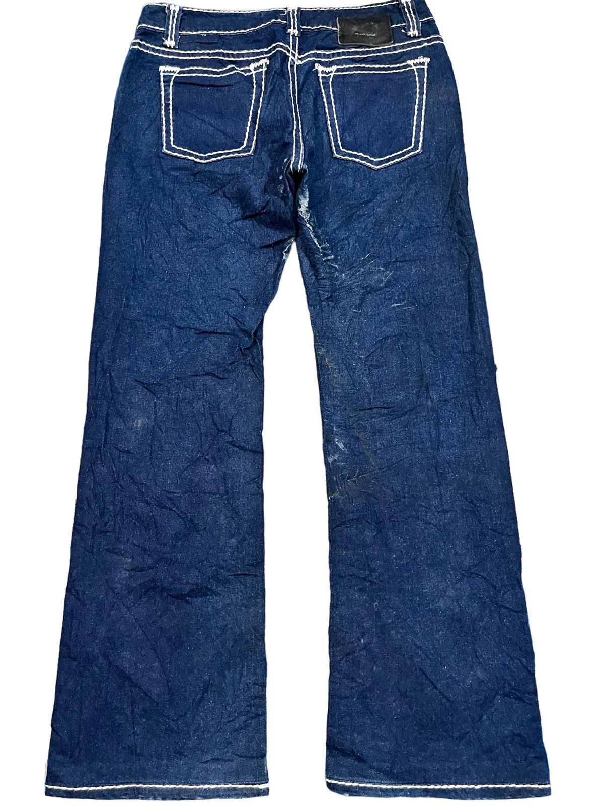 Who Decides War Vintage Black Label Flare Denim Size US 33 - 6 Thumbnail