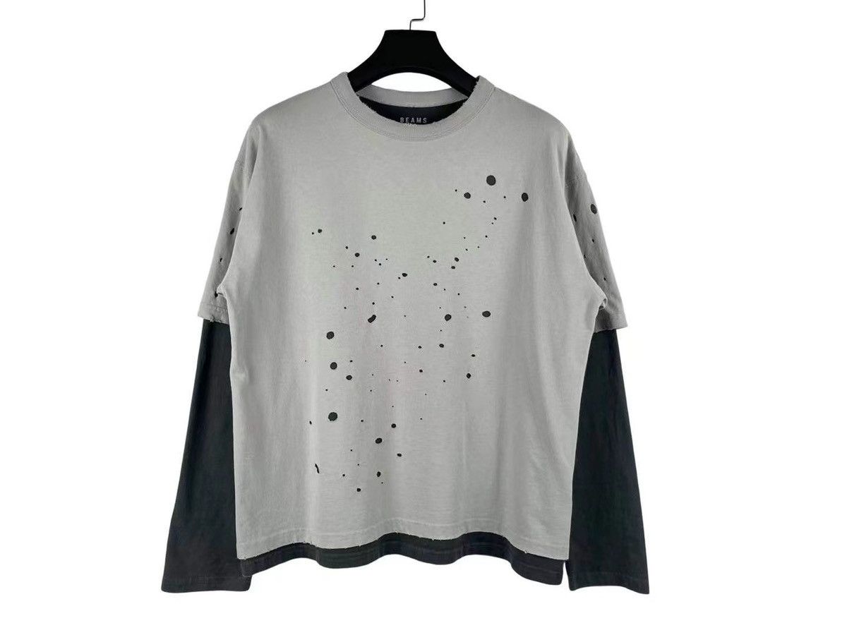 Beams Japan Beams Destroy Double Layer Tee Size US M / EU 48-50 / 2 - 1 Thumbnail