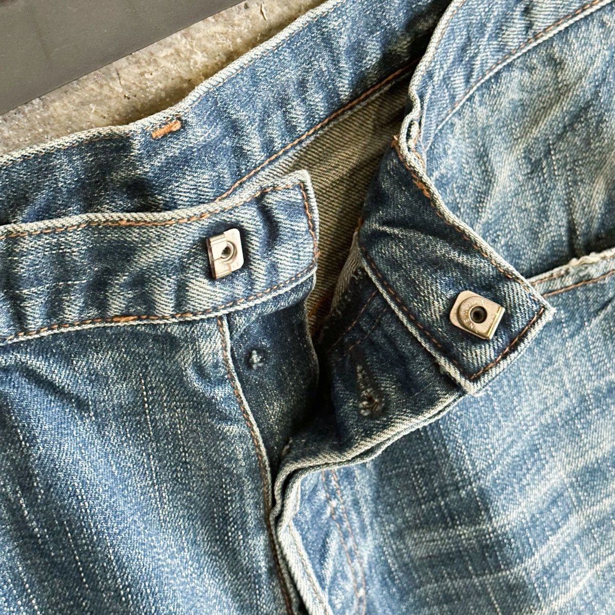 Dior CHRISTOPHE DECARNIN Dior SS03 Hedi Era Clawmark Denim Size US 33 - 8 Thumbnail