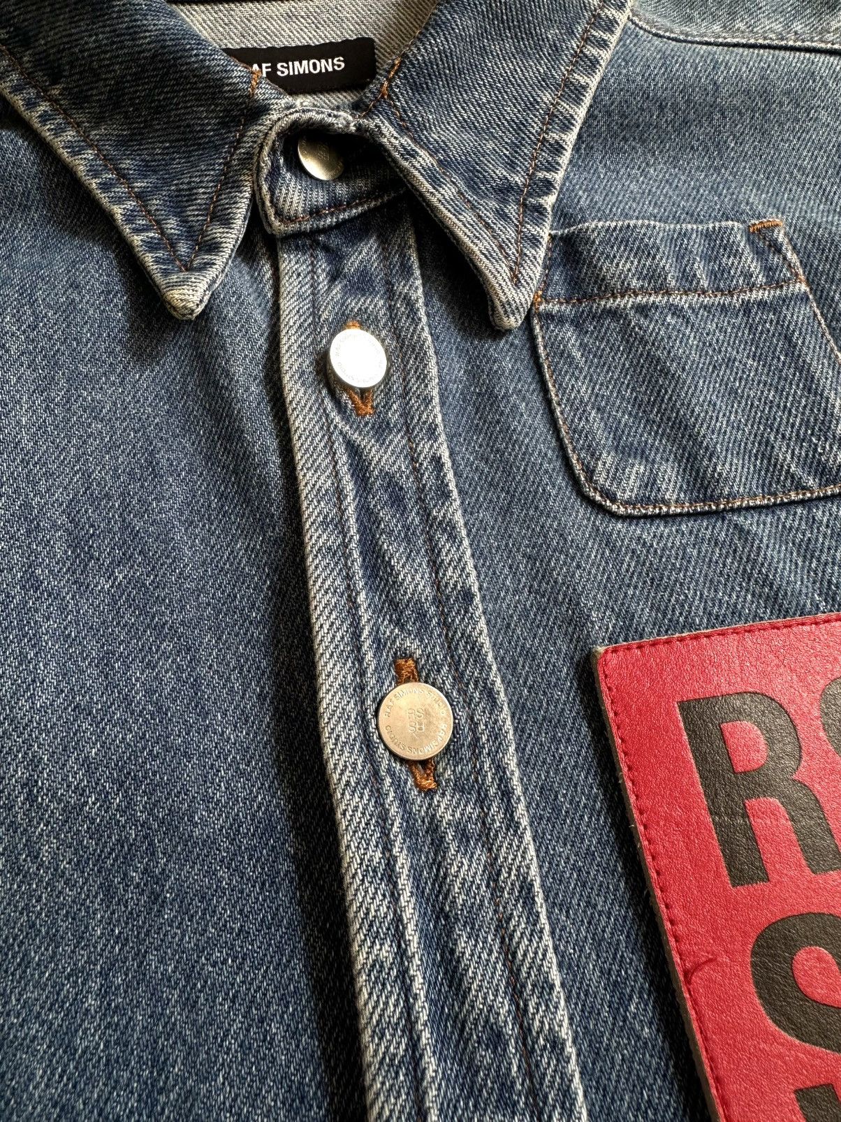 Raf Simons Raf simons patch denim shirt Size US L / EU 52-54 / 3 - 3 Thumbnail