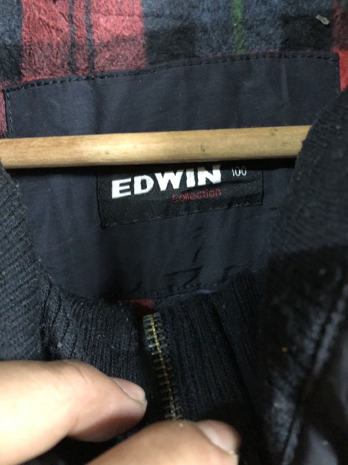 Designer × Edwin × Japanese Brand Vintage Y2k Edwin Puffer zipper Jacket Size US L / EU 52-54 / 3 - 3 Thumbnail