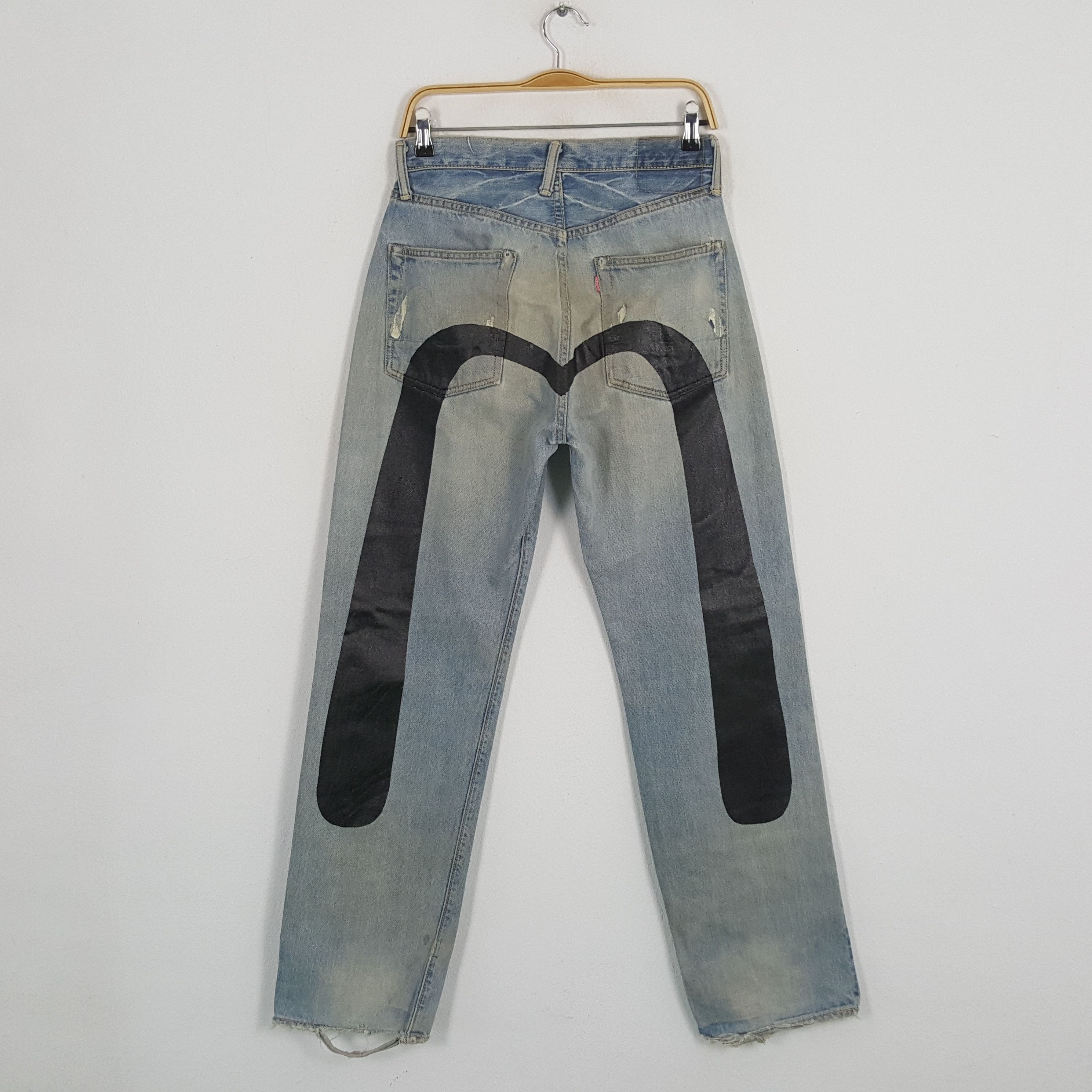 Evisu × Japanese Brand × Vintage Vintage EVISU Japanese Brand Daicock Custom Distressed Jeans Size US 28 / EU 44 - 1 Thumbnail