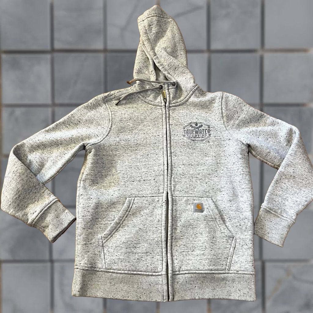 Carhartt Carhartt Hoodie Women Small Gray Full Zip Relaxed Sweatshirt Size S / US 4 / IT 40 - 1 Thumbnail