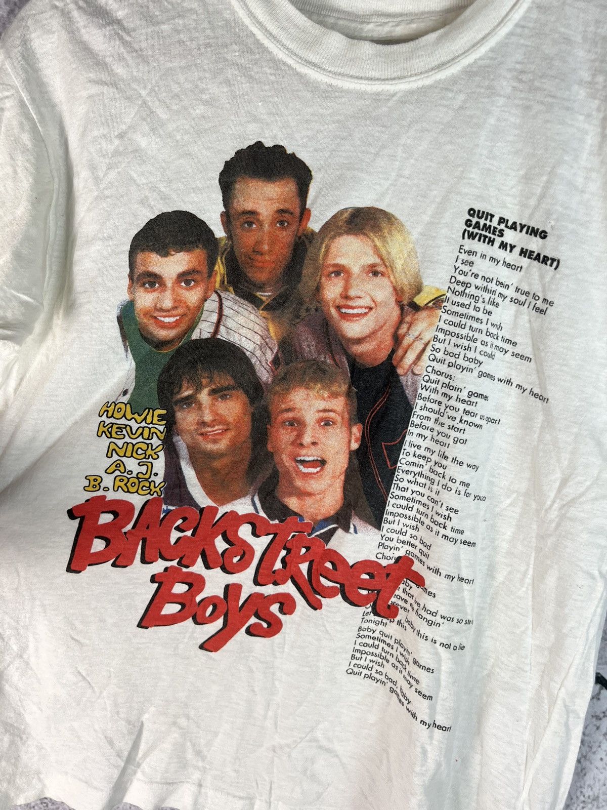 Band Tees Vintage 90s BackStreet Boys Allover Band T Shirt M Size M / US 6-8 / IT 42-44 - 2 Thumbnail