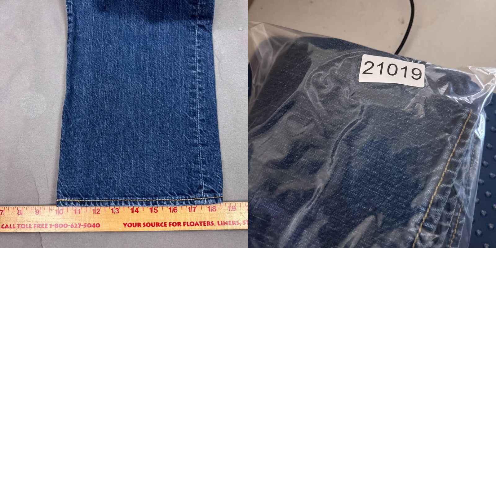 Levi's Levis 501 Jeans Mens 40x32 Blue Denim Pants Button Fly Straight Faded Work Chore Size US 40 / EU 56 - 10 Thumbnail