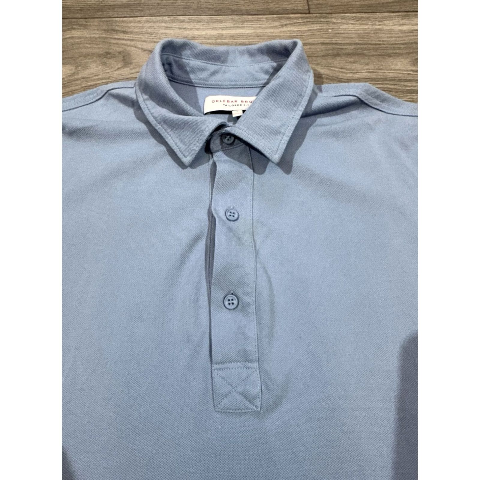 Orlebar Brown Orlebar Brown Polo Shirt Blue 100% Cotton Short Sleeve Size M Tailored Fit Mens Shirt Size US M / EU 48-50 / 2 - 5 Thumbnail