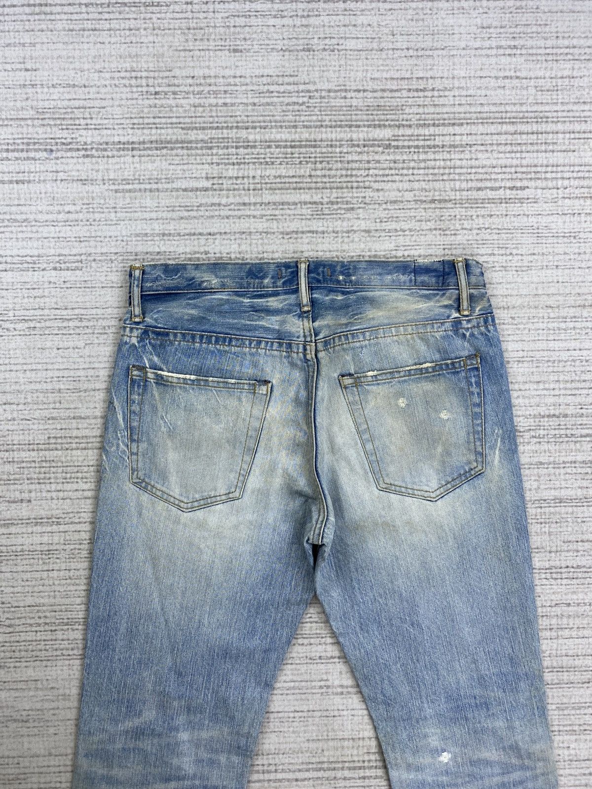 Hysteric Glamour Flare Vintage Blue Way Nippon Light Blue Washed Denim Pants Size US 30 / EU 46 - 9 Thumbnail
