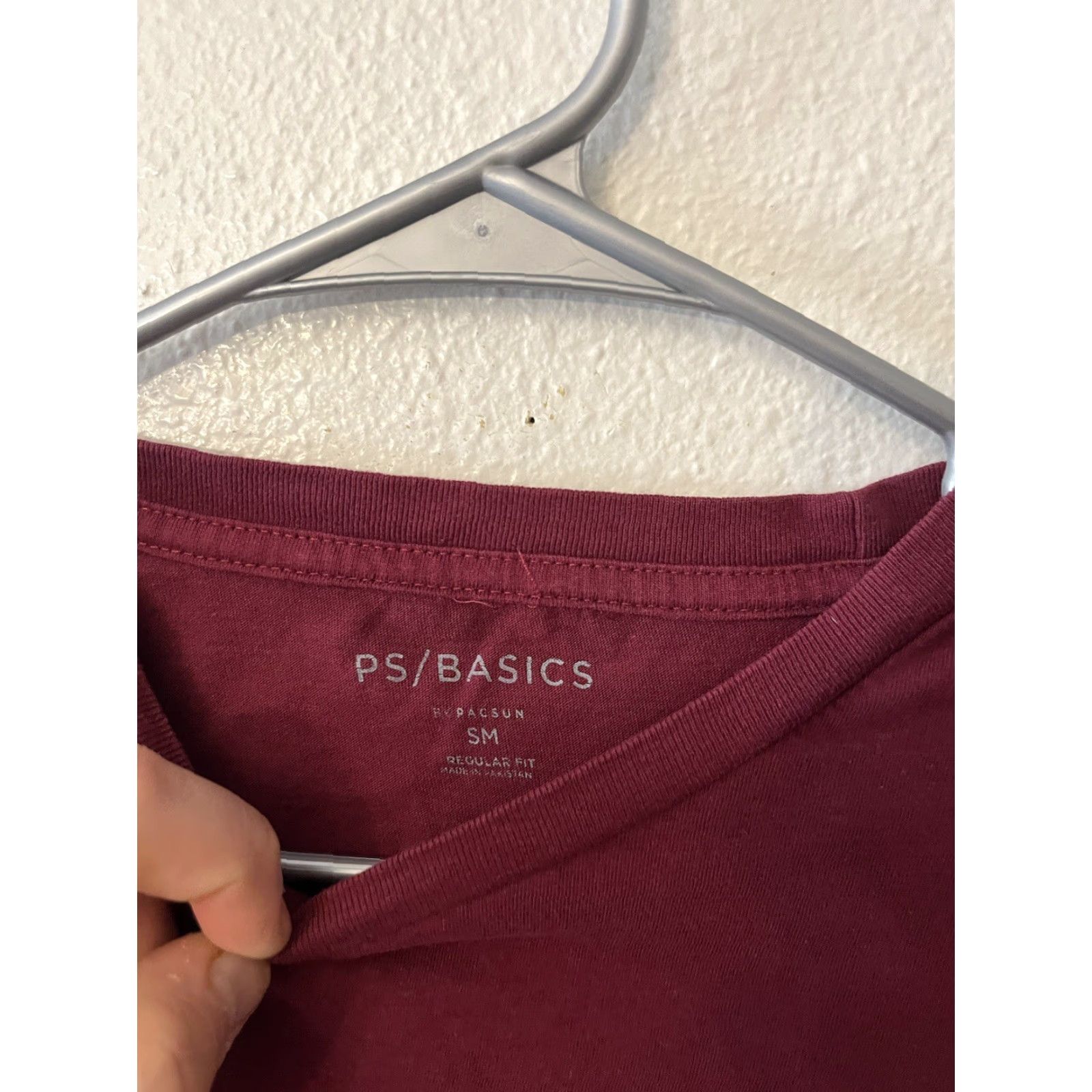 Pacsun Pacsun PS Basics Short Sleeve T shirt Men Size Small Maroon Graphic Pacsun PS / Basics Logo Crew Neck All Seasons Solid Vintage: No Size US S / EU 44-46 / 1 - 3 Thumbnail