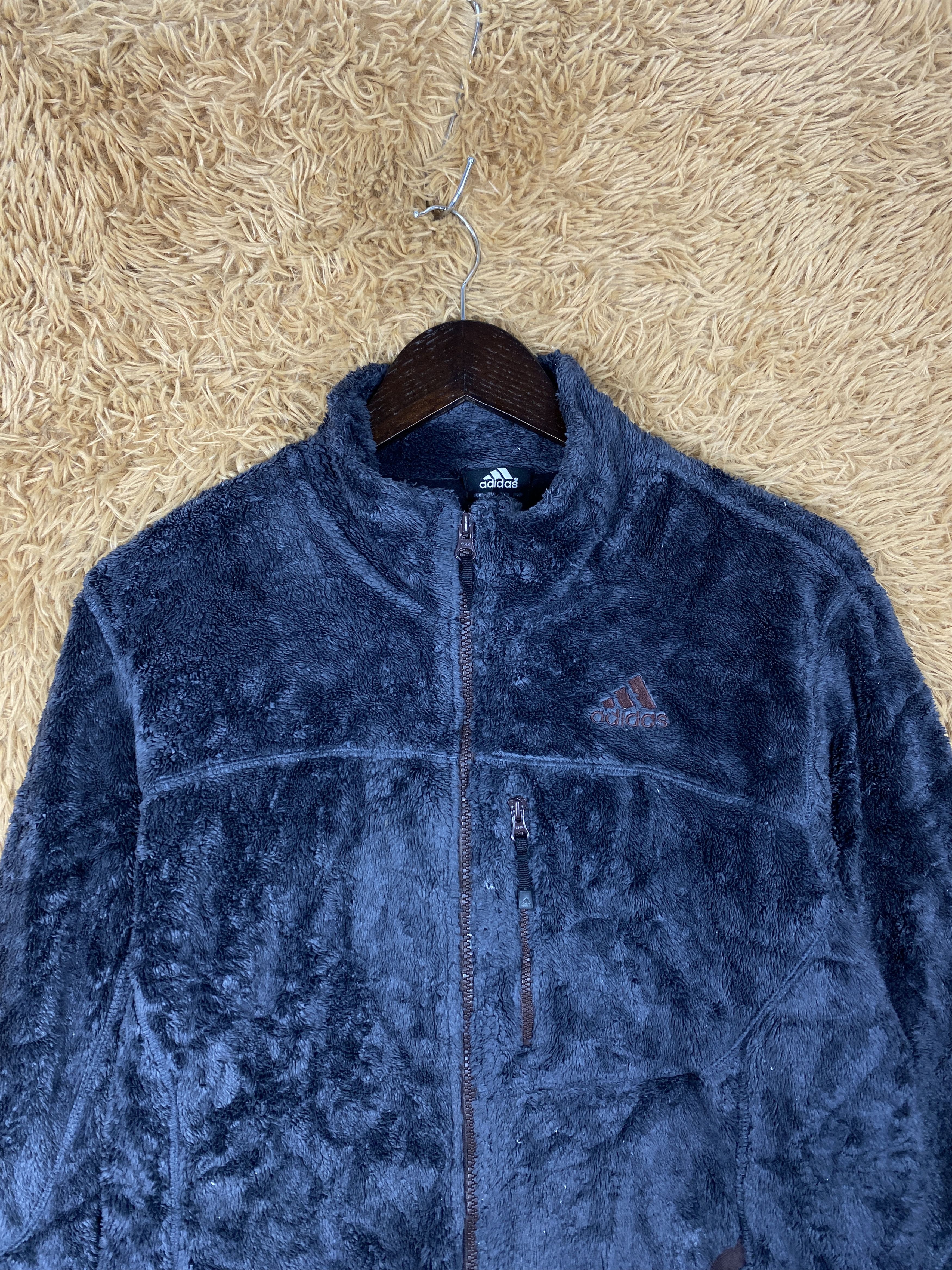 Adidas Vintage Adidas Fleece Zip Up Jacket PJ2614 Size US S / EU 44-46 / 1 - 2 Thumbnail