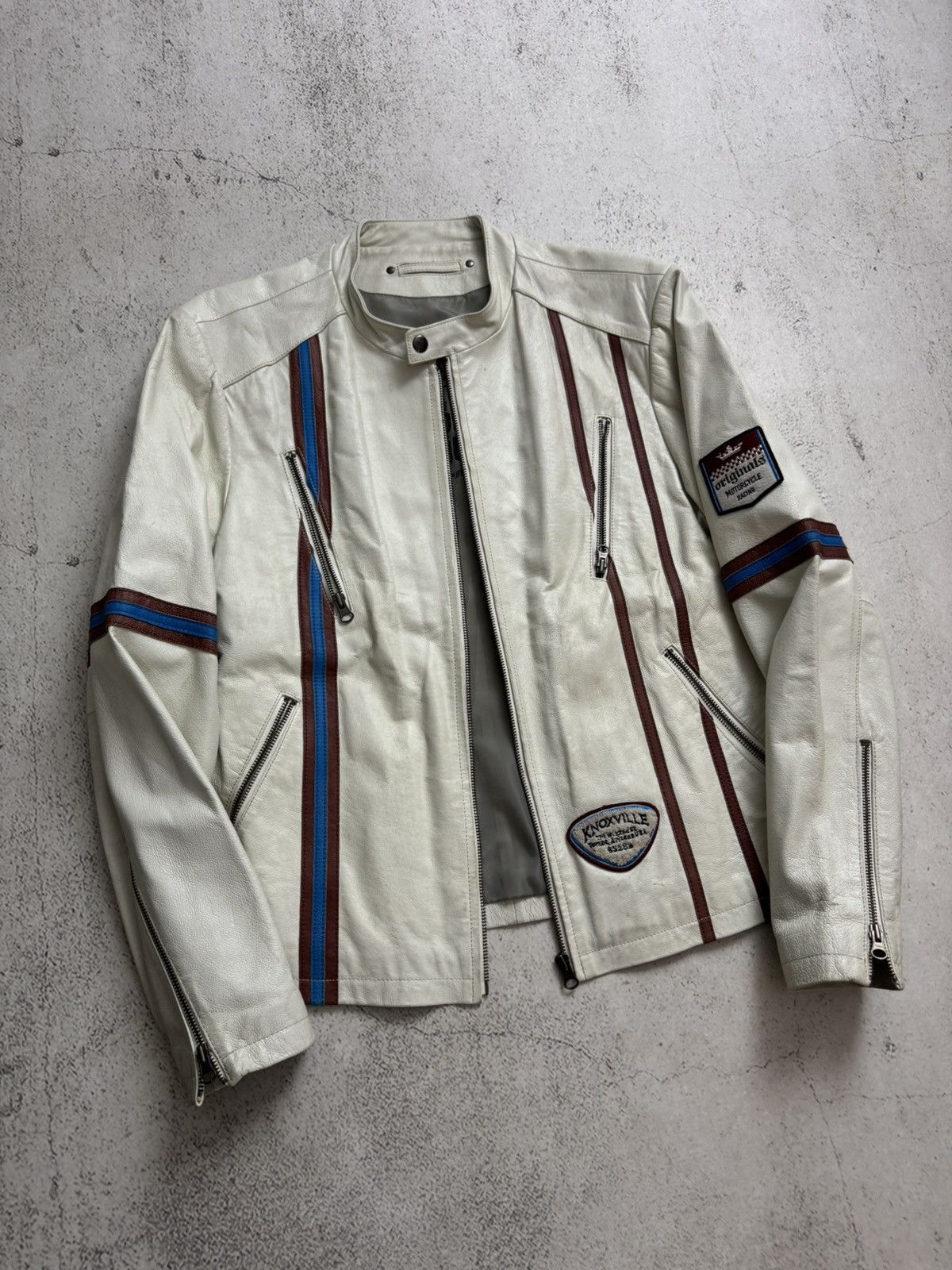 Angelo Litrico Angelo Litrico Knoxville Motorcycle Racing Leather Jacket Size US M / EU 48-50 / 2 - 3 Thumbnail