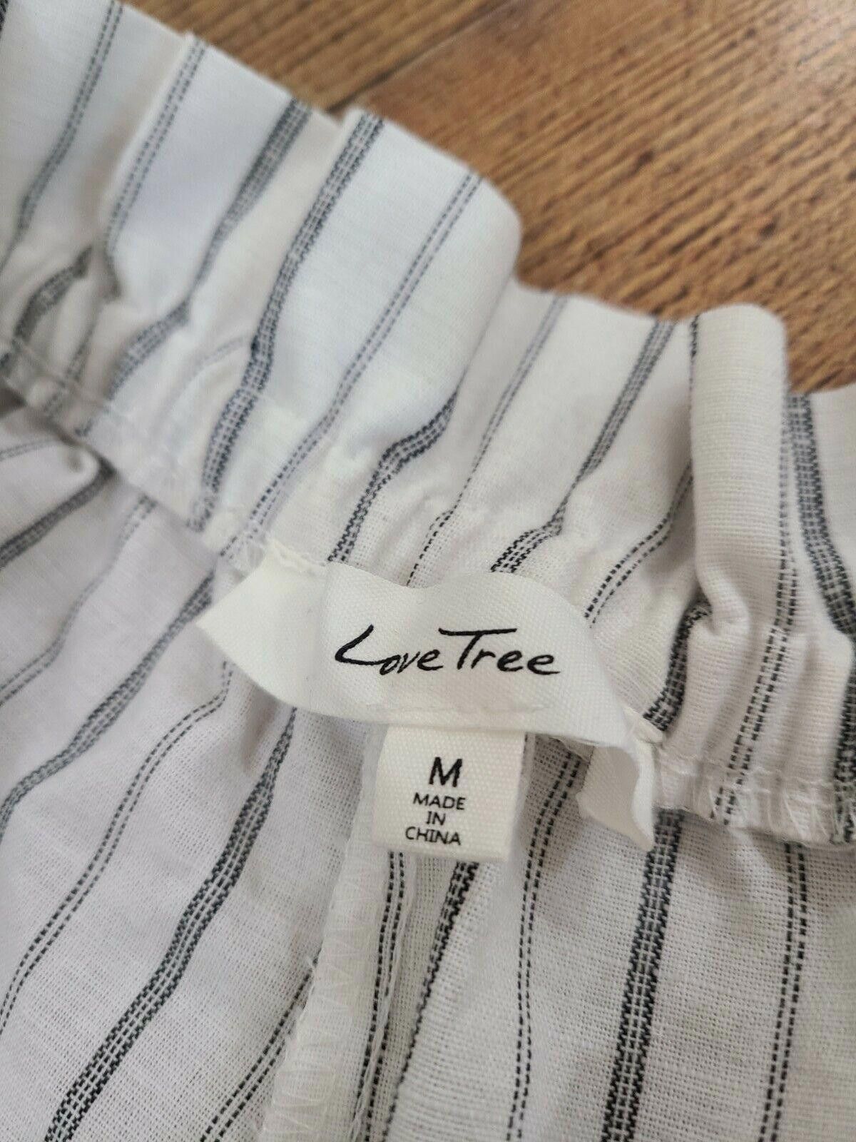 Other Love Tree Shorts Medium White With Gray Stripes high waist Size 32" / US 10 / IT 46 - 6 Thumbnail