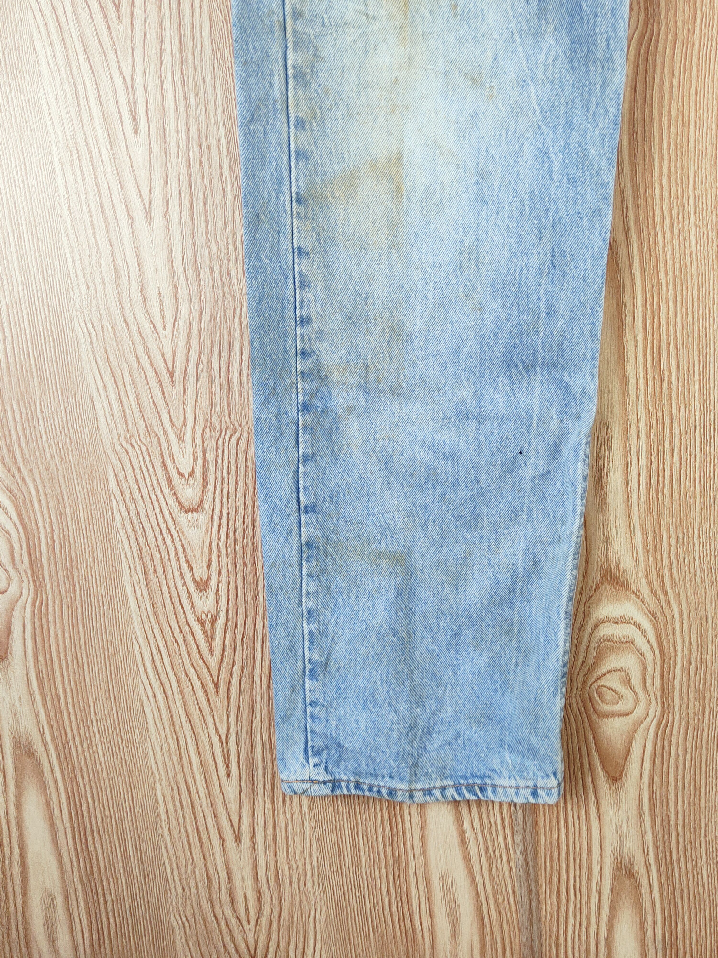Levi's Levi's Blue Faded vintage Distressed Ripped Jeans #W703 Size US 35 - 4 Thumbnail