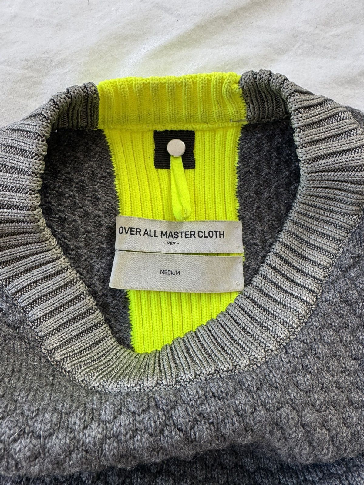 OAMC Knit sweater with neon stripe Size US M / EU 48-50 / 2 - 4 Thumbnail