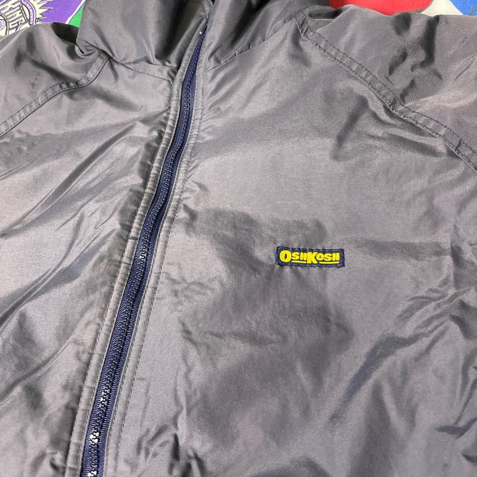 Oshkosh × Vintage Vintage 90s OshKosh BGosh Full Zip Bomber Blue Jacket Rare Size US L / EU 52-54 / 3 - 3 Thumbnail