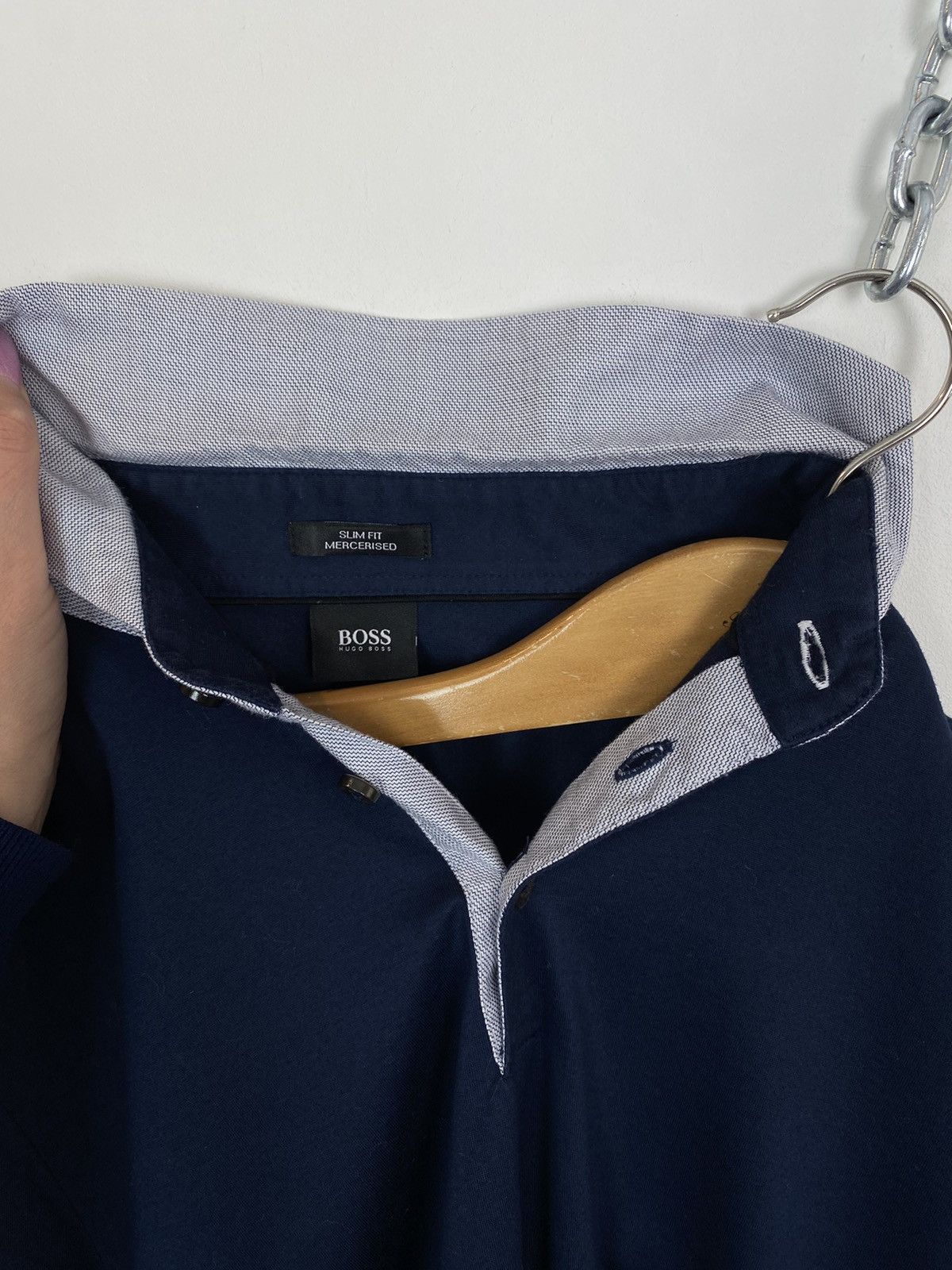 Hugo Boss Hugo Boss Slim Fit Mercerised Short Sleeve Polo Shirt Blue Size US M / EU 48-50 / 2 - 6 Thumbnail
