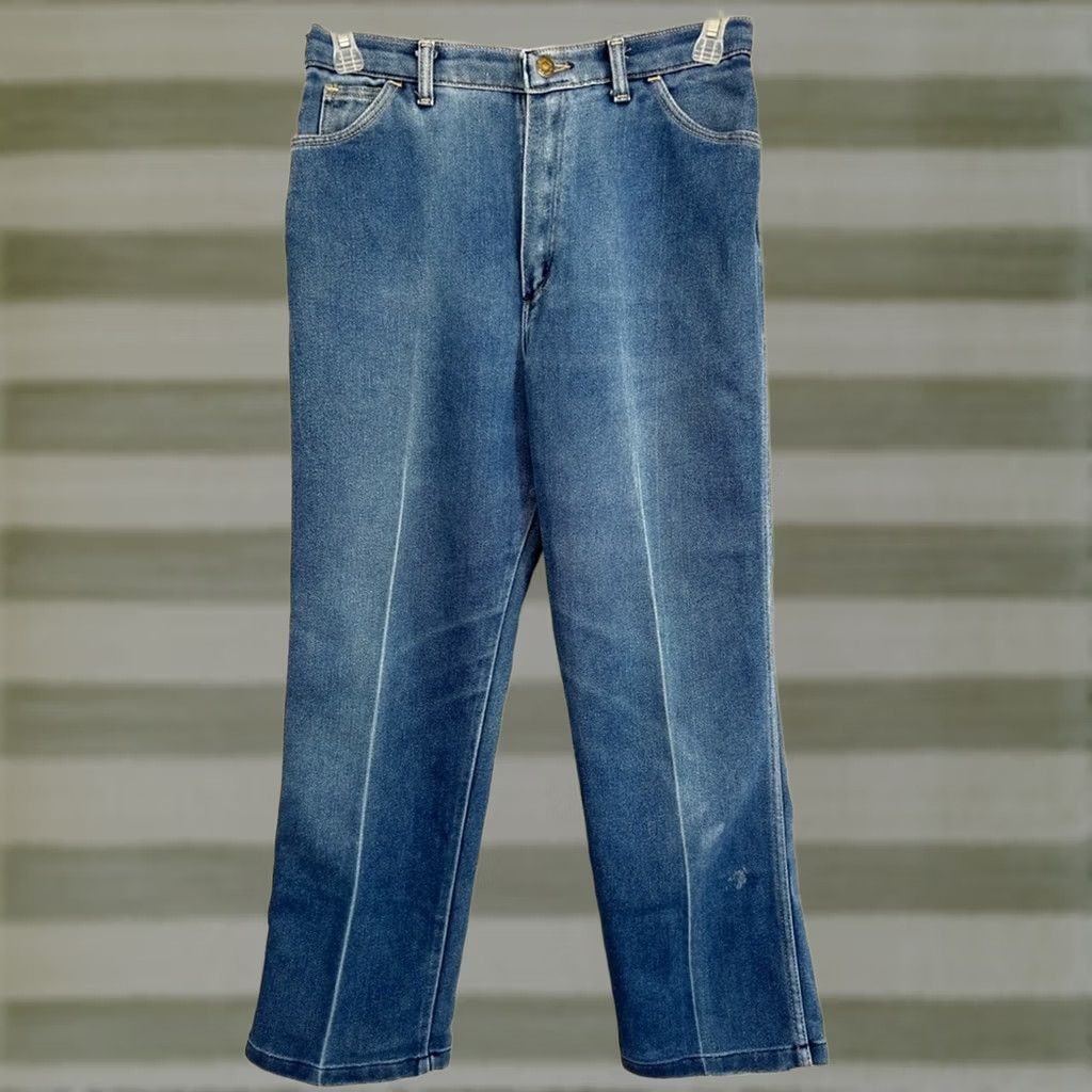 Wrangler VINTAGE Wrangler Jeans Womens 30x27 Straight Blue 14 Misses Regular Size 30 Womens Jeans Size 30" / US 8 / IT 44 - 1 Thumbnail