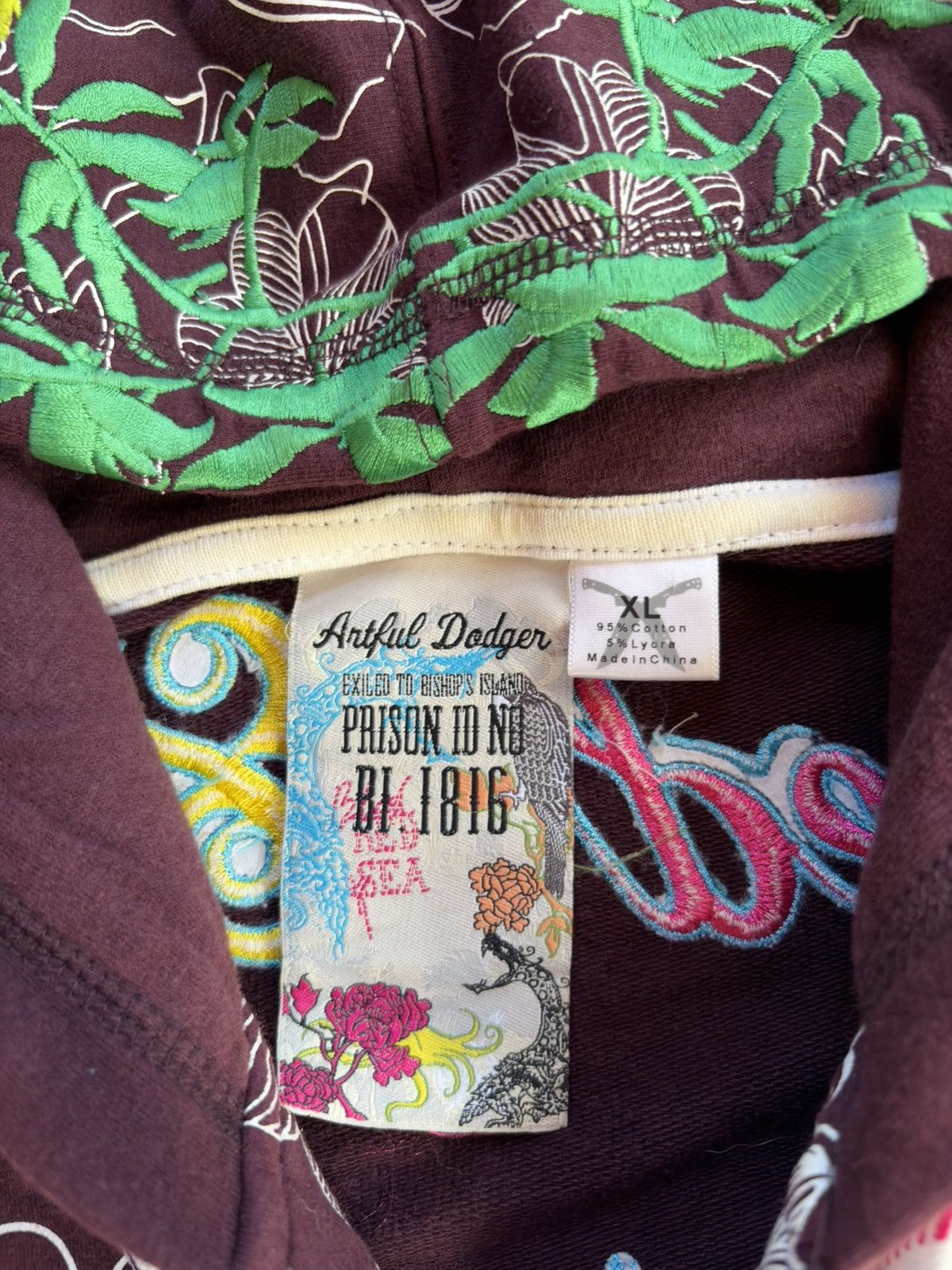 Artful Dodger Artful Dodger Exiled To Bishop AOP Embroidered Zip Hoodie XL Size US XL / EU 56 / 4 - 11 Thumbnail