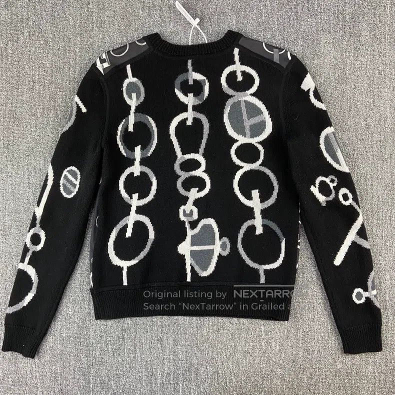 Hermes Hermes Black Pig Nose Printed Knit Top Size XS / US 0-2 / IT 36-38 - 2 Thumbnail