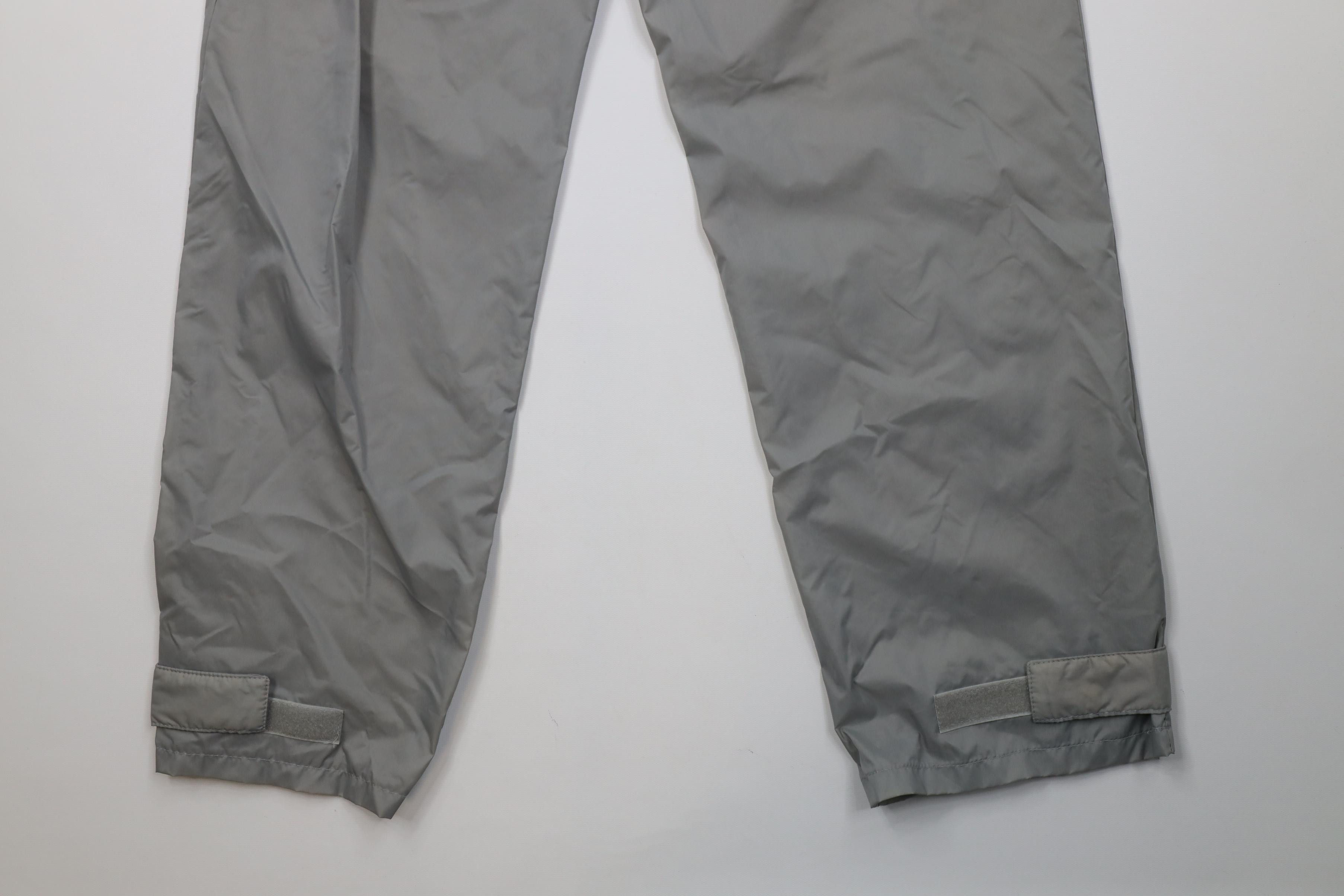 Vintage Vintage 90s Streetwear Wide Leg Windbreaker Rain Pants Gray Size US 34 / EU 50 - 12 Thumbnail