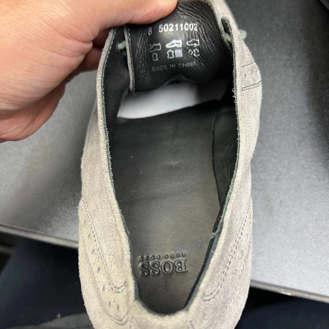 Hugo Boss Hugo Boss Dress Shoes Men 8 Suede Derby Lace-Up 50211002 Size US 8 / EU 41 - 3 Thumbnail