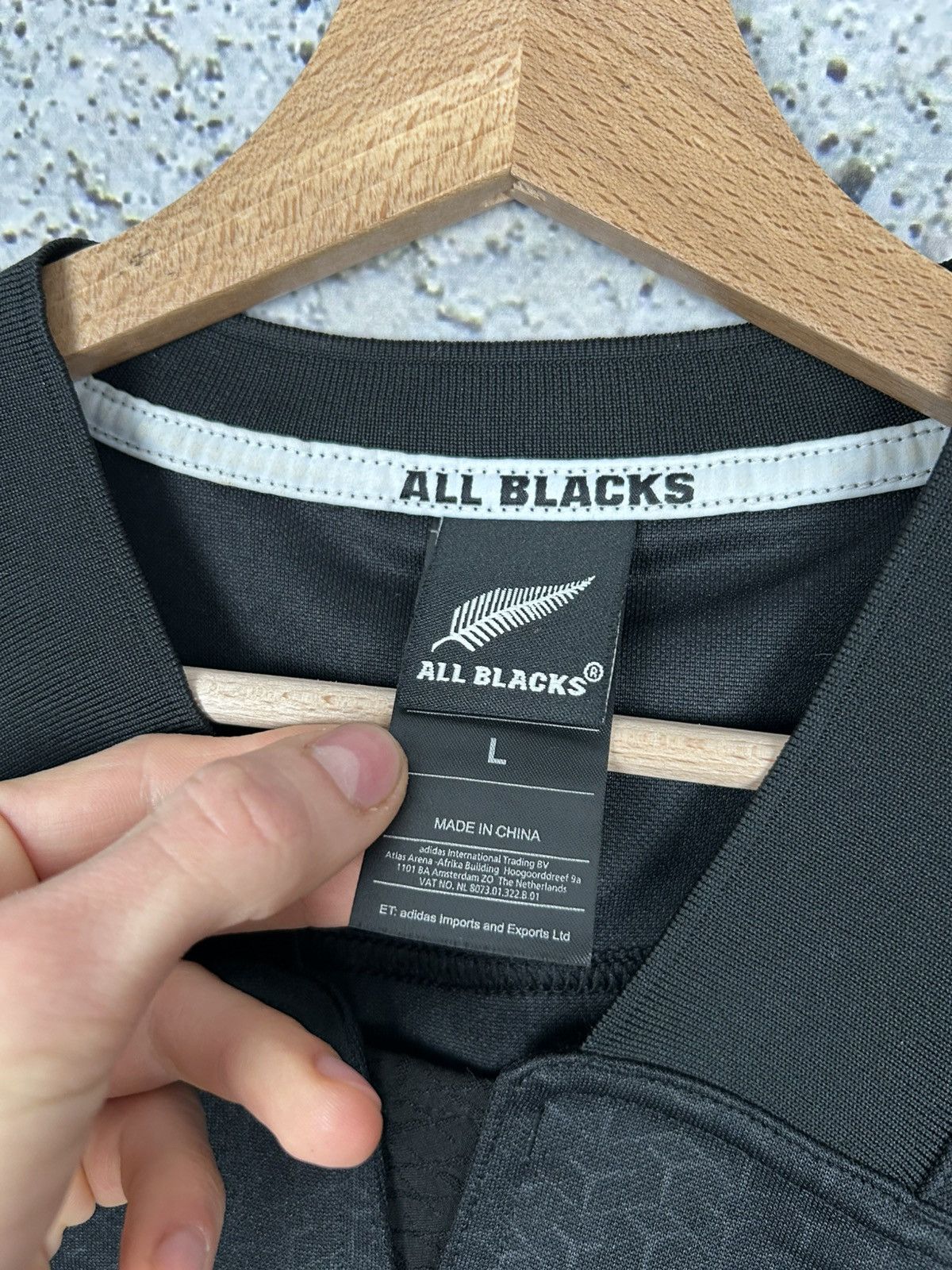 Adidas All Blacks Adidas Rugby Jersey Streetwear Vintage Rare Size US L / EU 52-54 / 3 - 5 Thumbnail