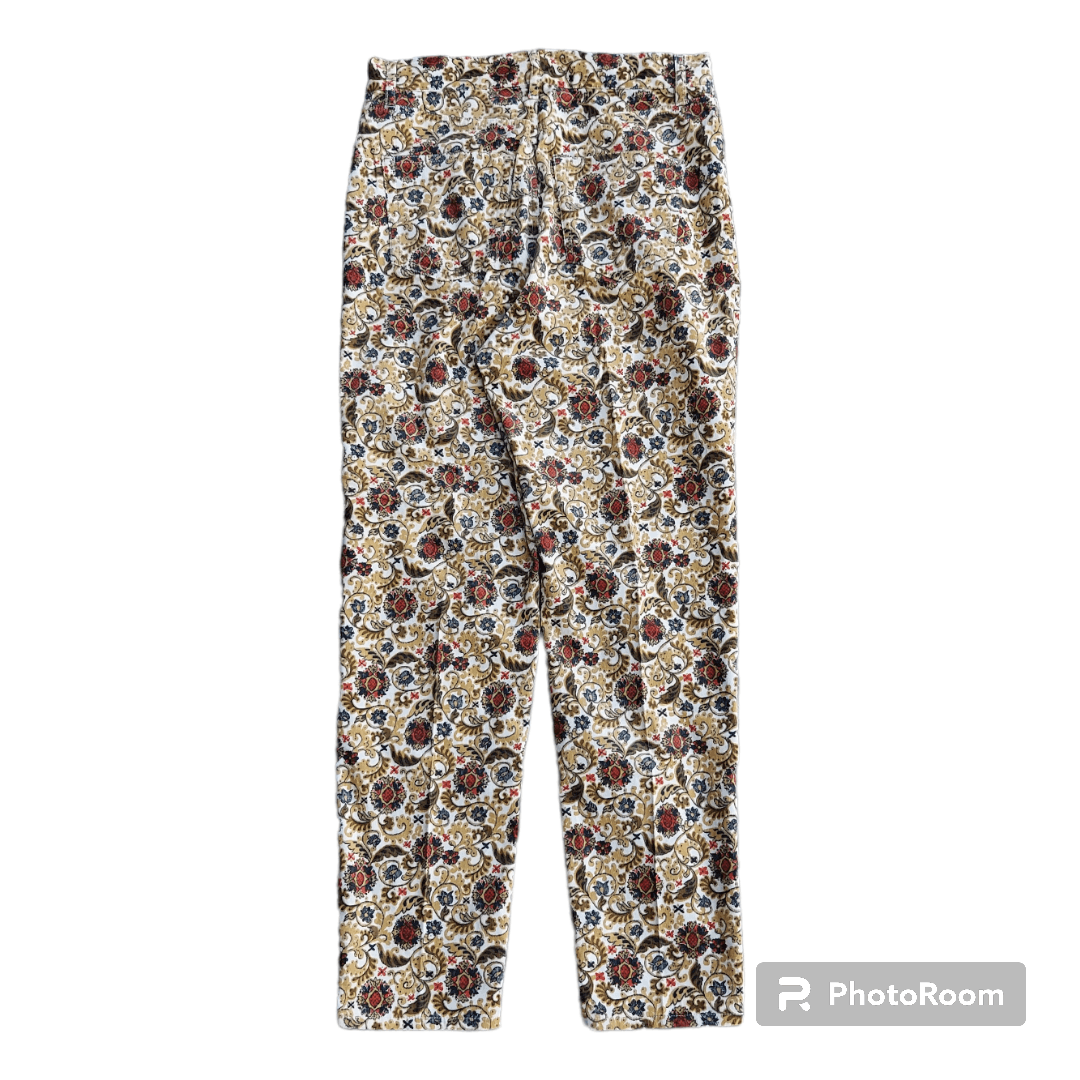 Designer × Japanese Brand × Tomorrowland 💥Macphee Tomorrowland Full Printed Velvet Pants Size 25" / US 0 / IT 36 - 2 Thumbnail