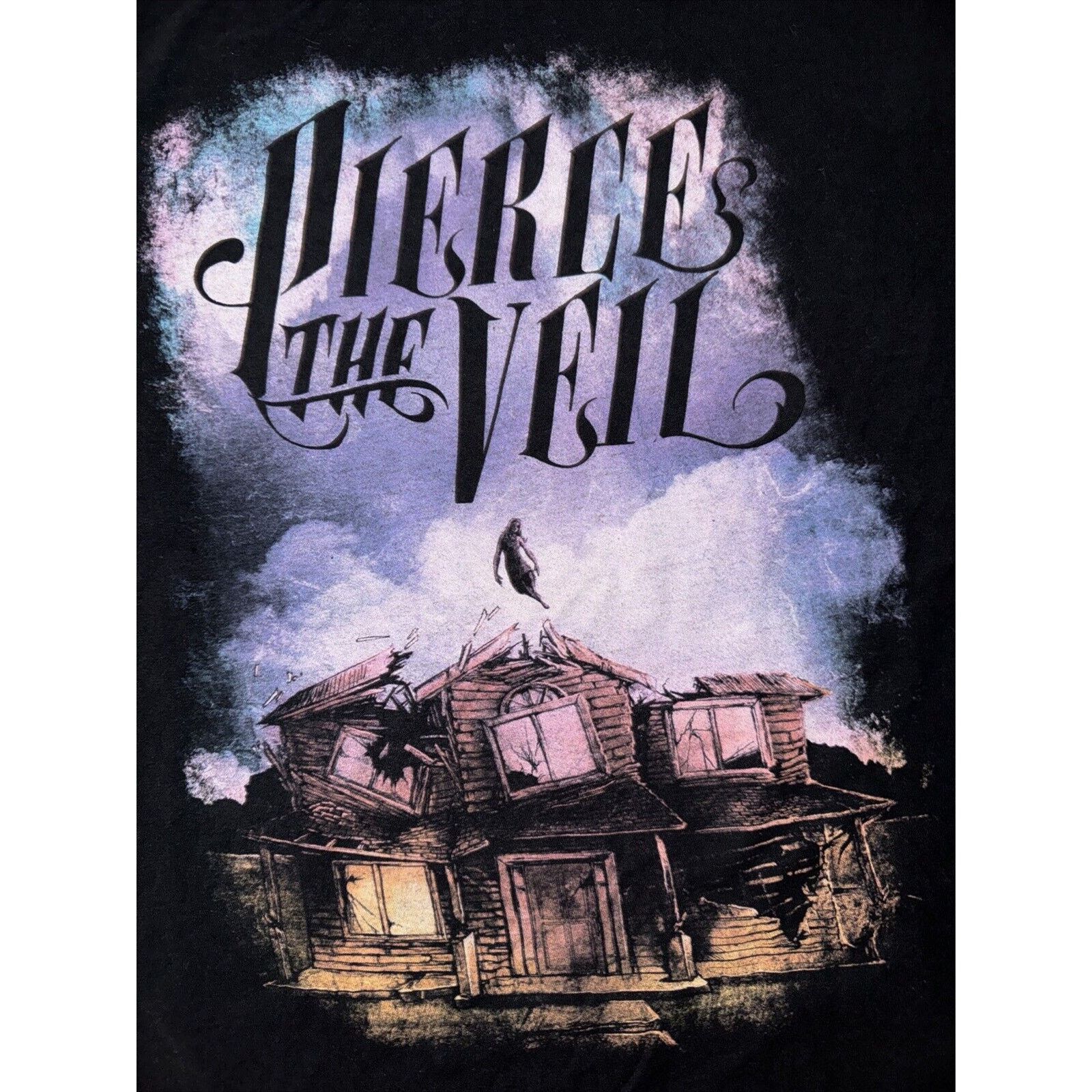 Band Tees Pierce The Veil T-Shirt Black XL 22x27 Blue Tultex Tag Y2K Size US XL / EU 56 / 4 - 2 Thumbnail