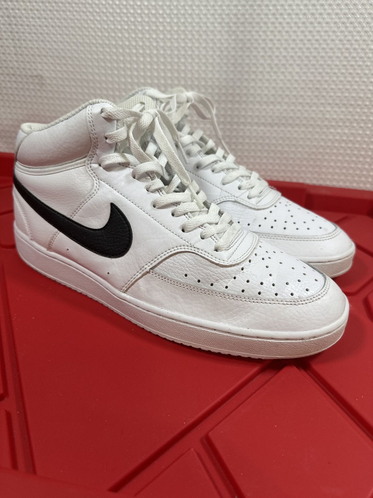 Nike NIKE COURT VISION MID MEN'S CD5466-101 White/Black Shoes Size US 11.5 / EU 44-45 - 1 Thumbnail