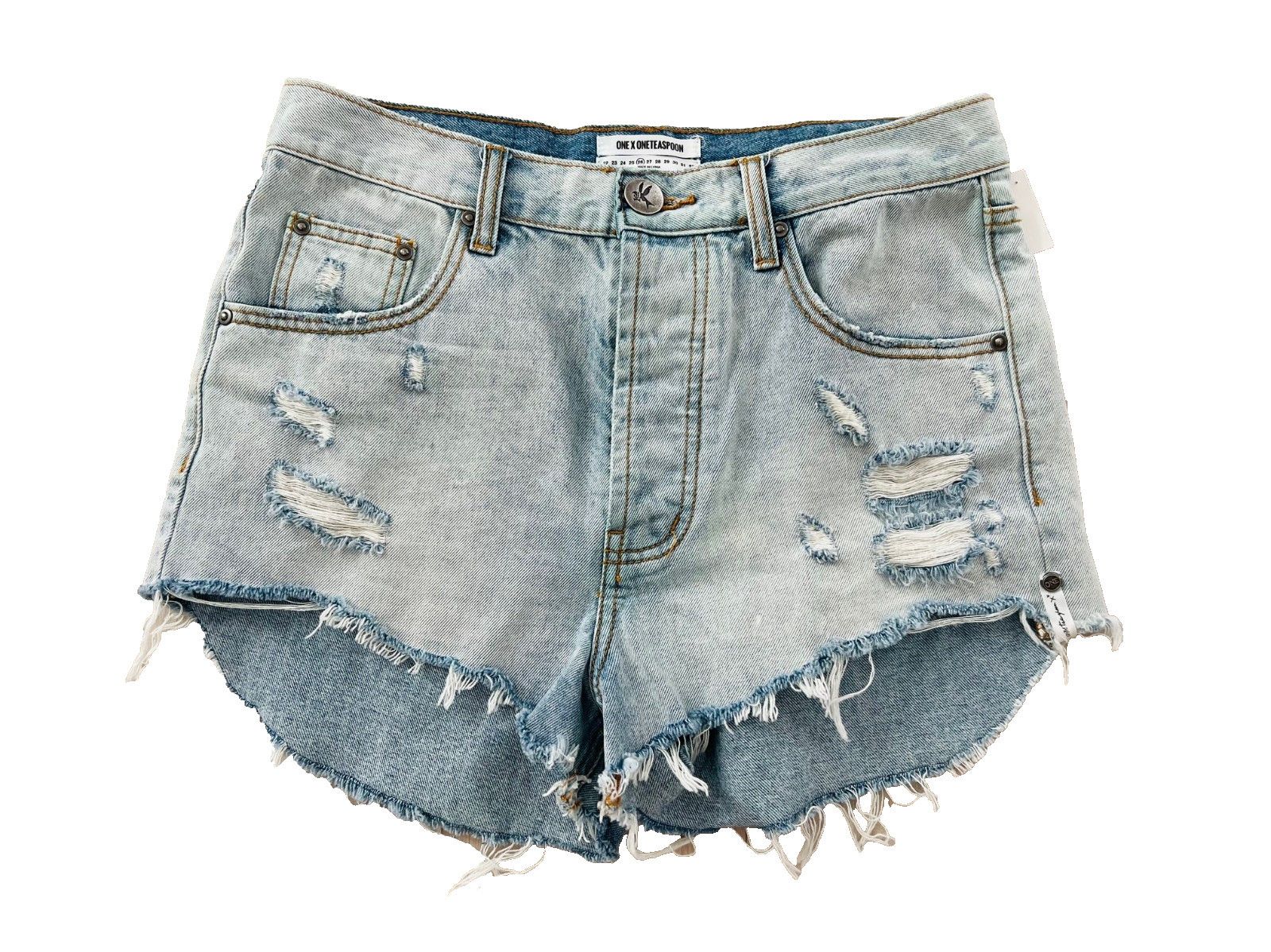 One Teaspoon One Teaspoon Outlaws Denim Cut-Offs Jean Shorts ( 26 ) Size 26" / US 2 / IT 38 - 1 Thumbnail