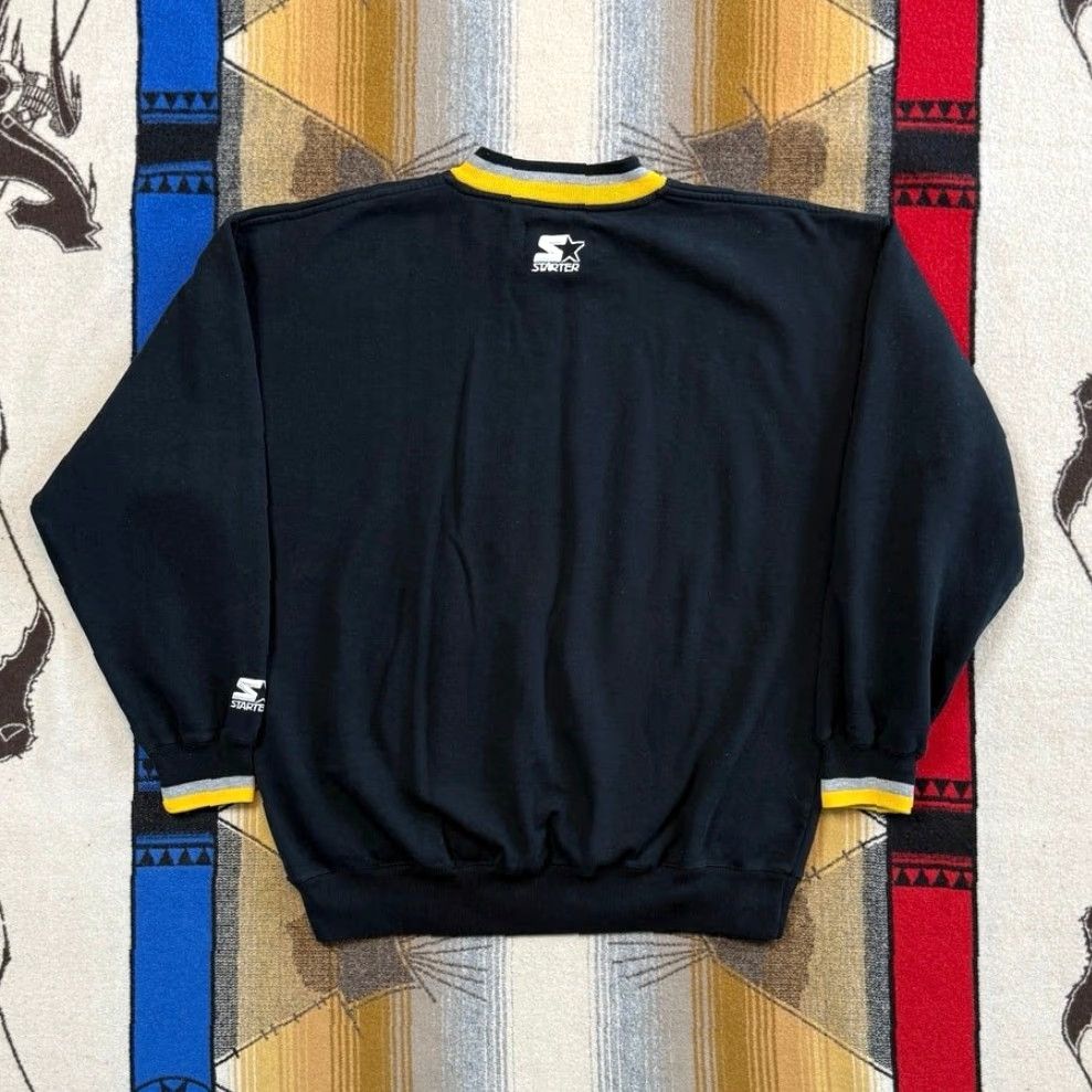 Starter VINTAGE Pittsburgh Steelers Starter Embroidered Sweatshirt Sweatshirt Size L Men Black 90s NFL Football Pullover Size US L / EU 52-54 / 3 - 5 Thumbnail