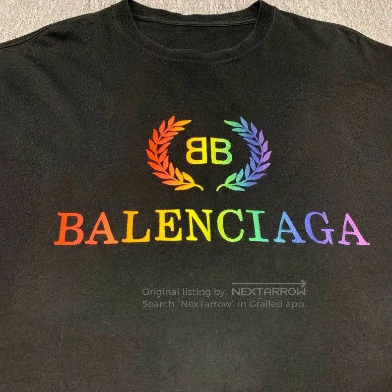Balenciaga Balenciaga Rainbow Wheat Ear T-shirt. Size US M / EU 48-50 / 2 - 4 Thumbnail