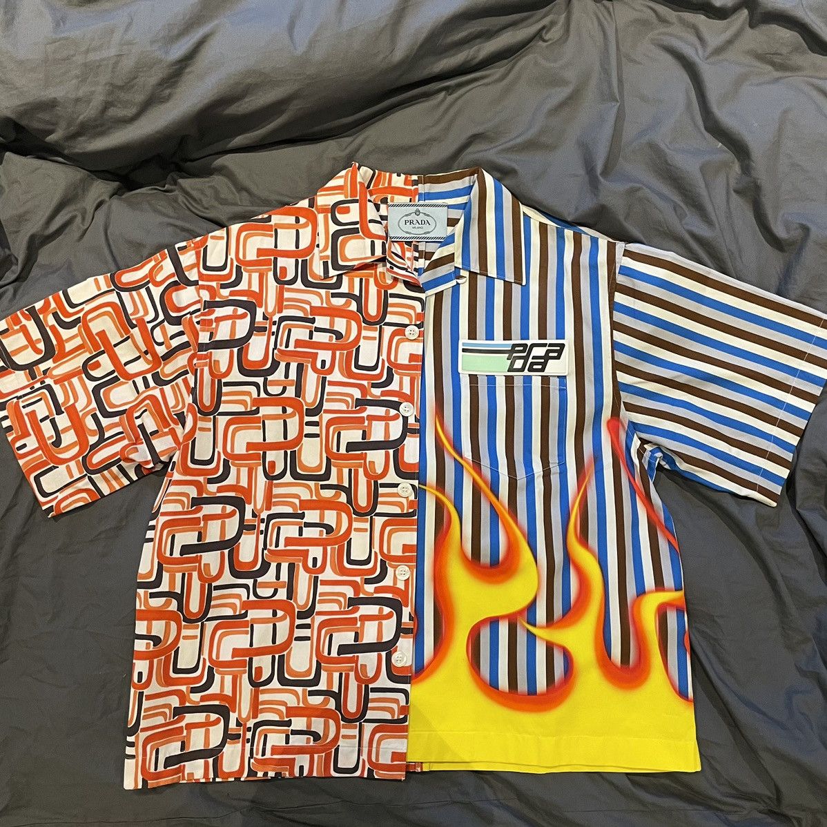 Prada flame clearance shirt