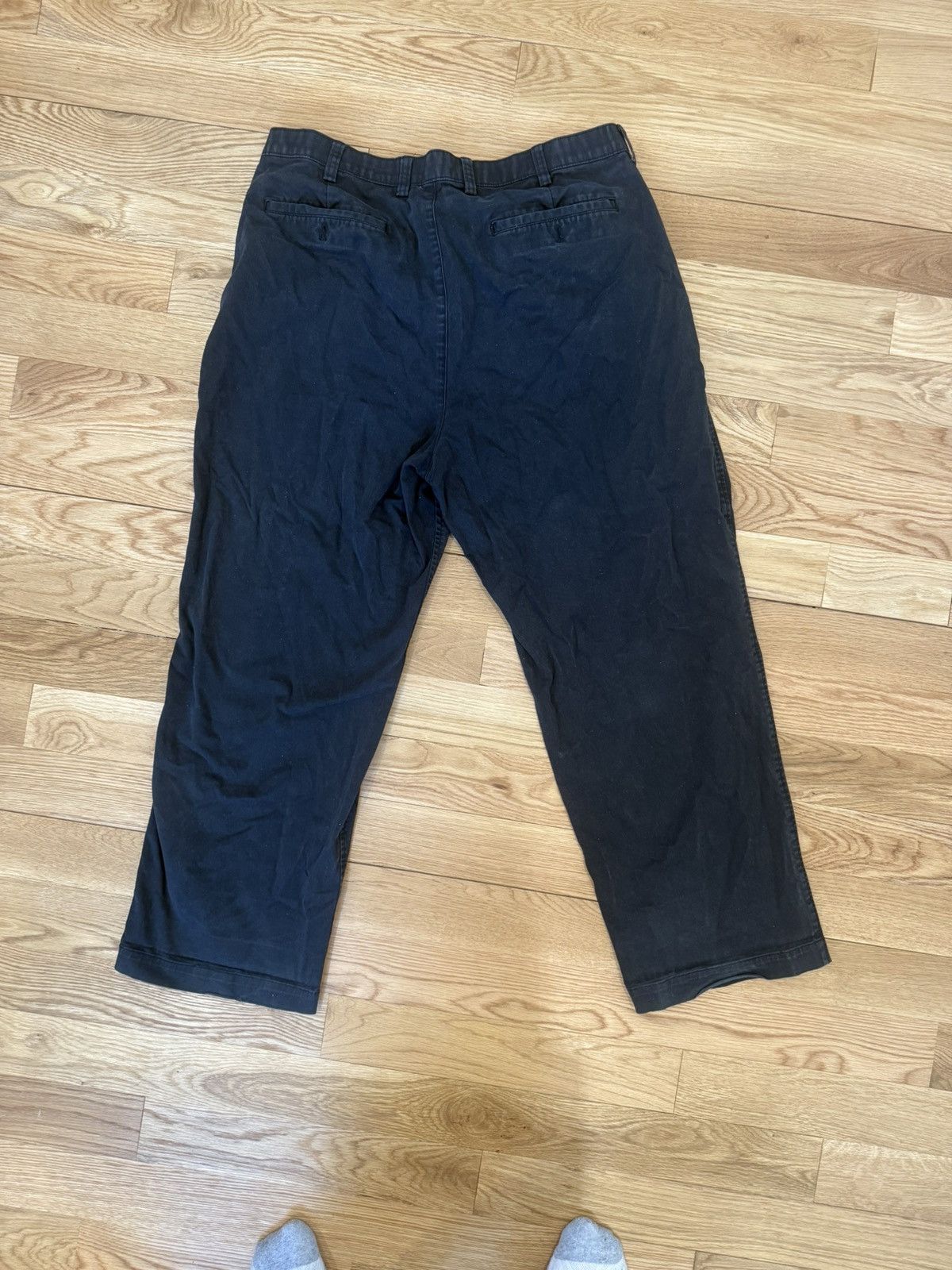 Gap Gap Modern Pleated Khakis – Baggy Fit – Black (38W 32L) Size US 38 / EU 54 - 5 Thumbnail