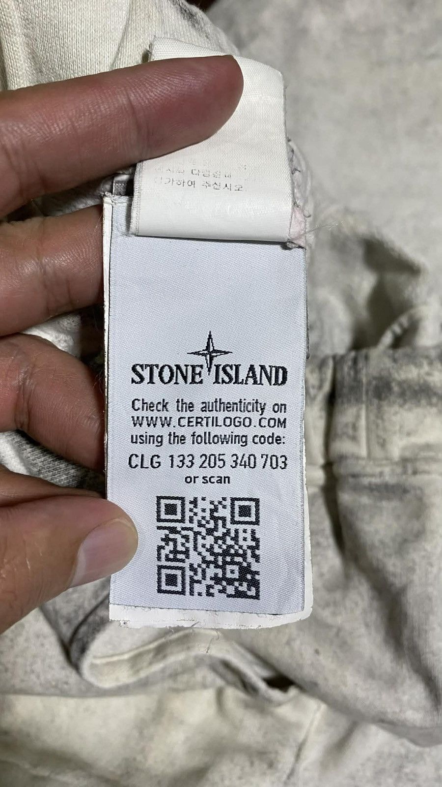 Stone Island Stone Island Fall Out White Sweatpants Size US 32 / EU 48 - 8 Thumbnail