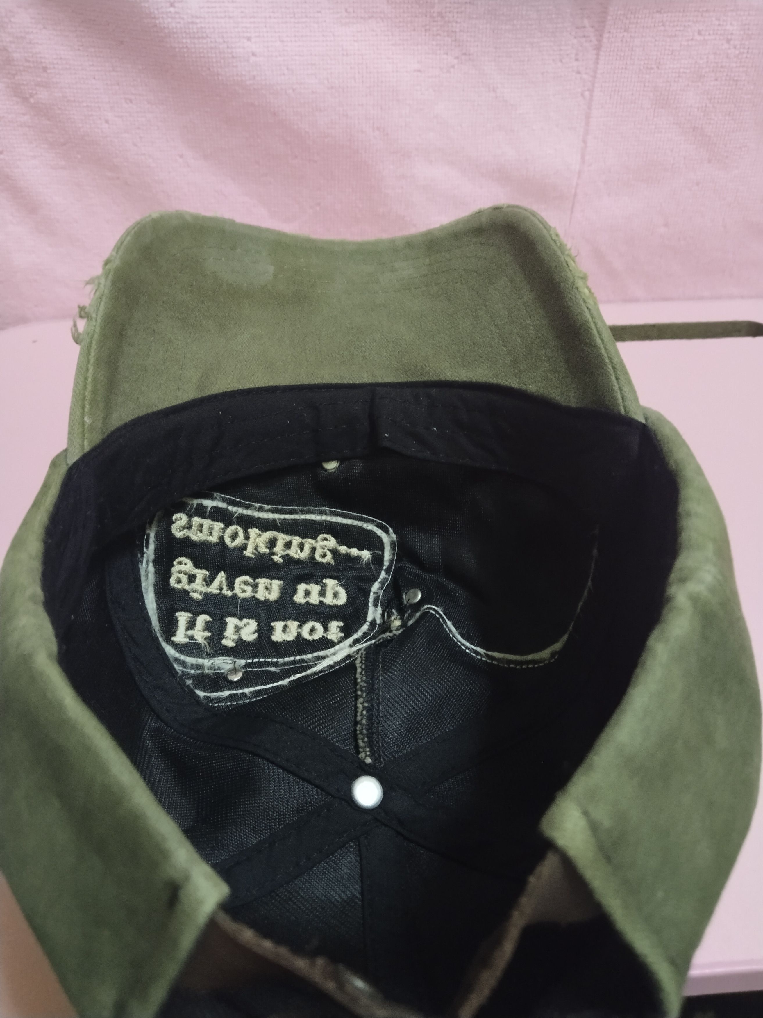 Japanese Brand RARE DISTRESSED APACHE IT IS NOT GIVEN UP SMOKING HAT Size ONE SIZE - 9 Thumbnail