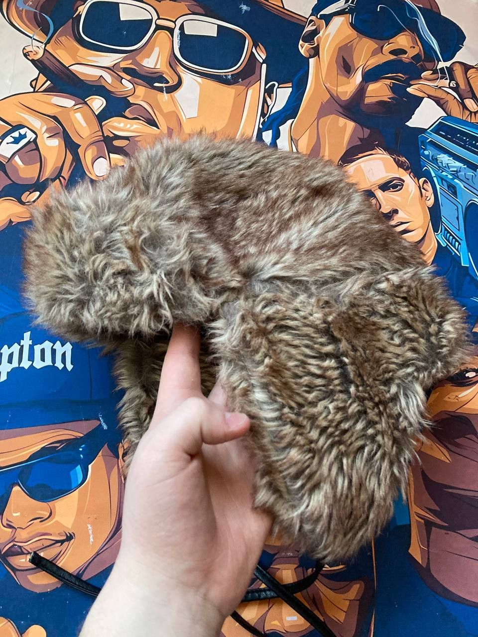 Other y2K Archival Fuzzy Fur Mohair Japan style Trapper Cap Hat Size ONE SIZE - 3 Thumbnail