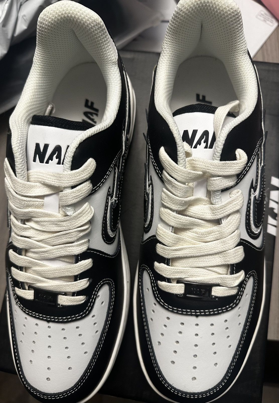 Other NAF Airforce 1 Style Black and White Size US 11.5 / EU 44-45 - 3 Thumbnail