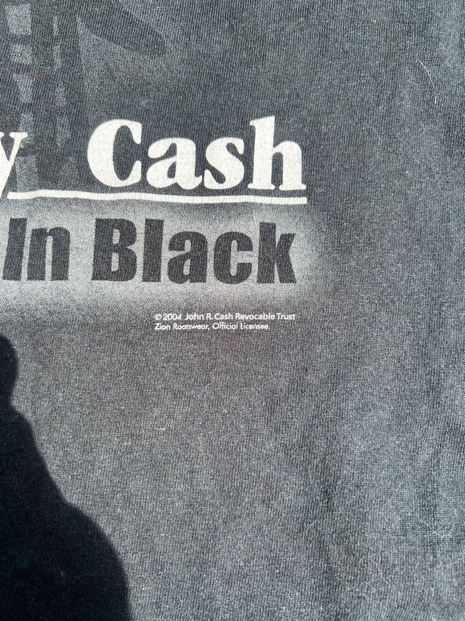 Band Tees × Vintage Vintage Johnny Cash The Man In Black 2004 T Shirt Size US L / EU 52-54 / 3 - 4 Thumbnail